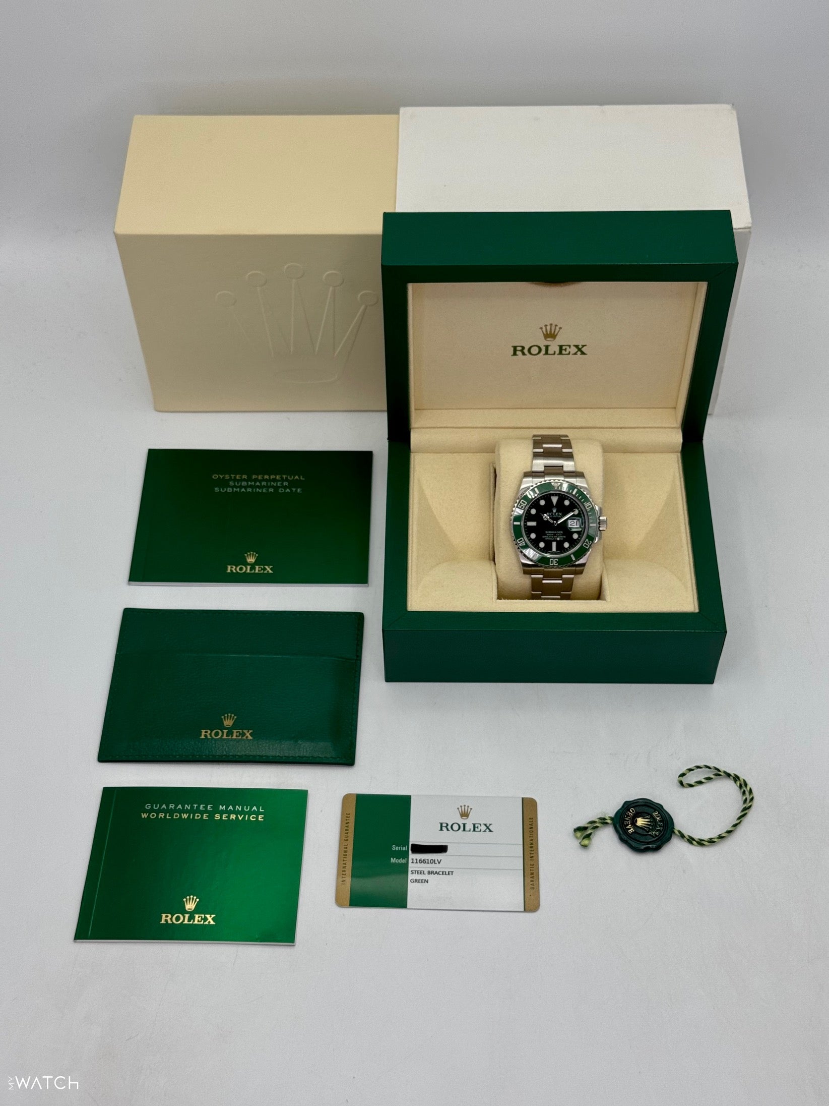 2015 Rolex Submariner "Hulk" 40mm 116610LV Green Dial - MyWatchLLC