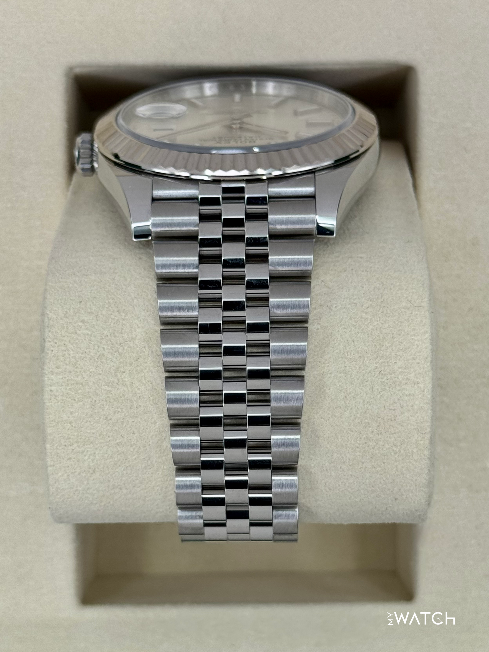 New 2025 Rolex Datejust 41mm 126334 Stainless Steel Jubilee Silver Dial - MyWatchLLC