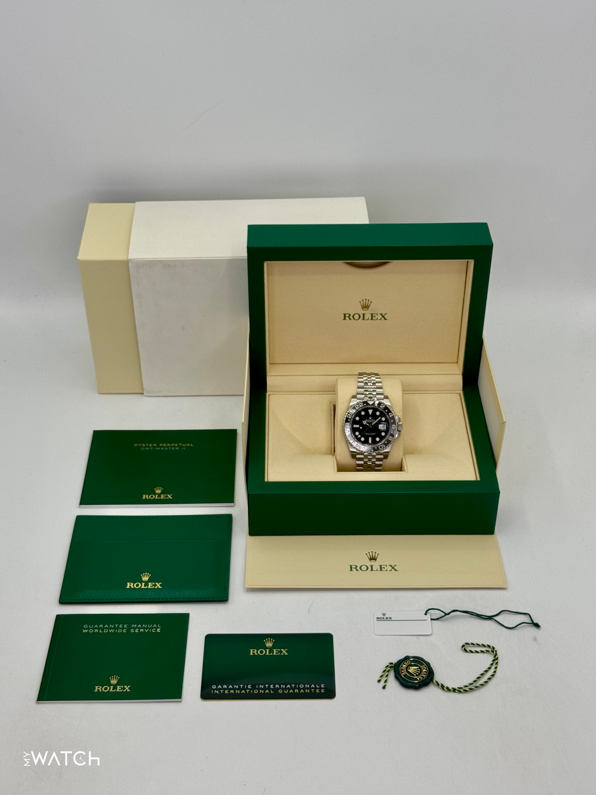 NEW 2024 Rolex GMT-Master II "Bruce Wayne" 40mm 126710GRNR Jubilee (STICKERED) - MyWatchLLC