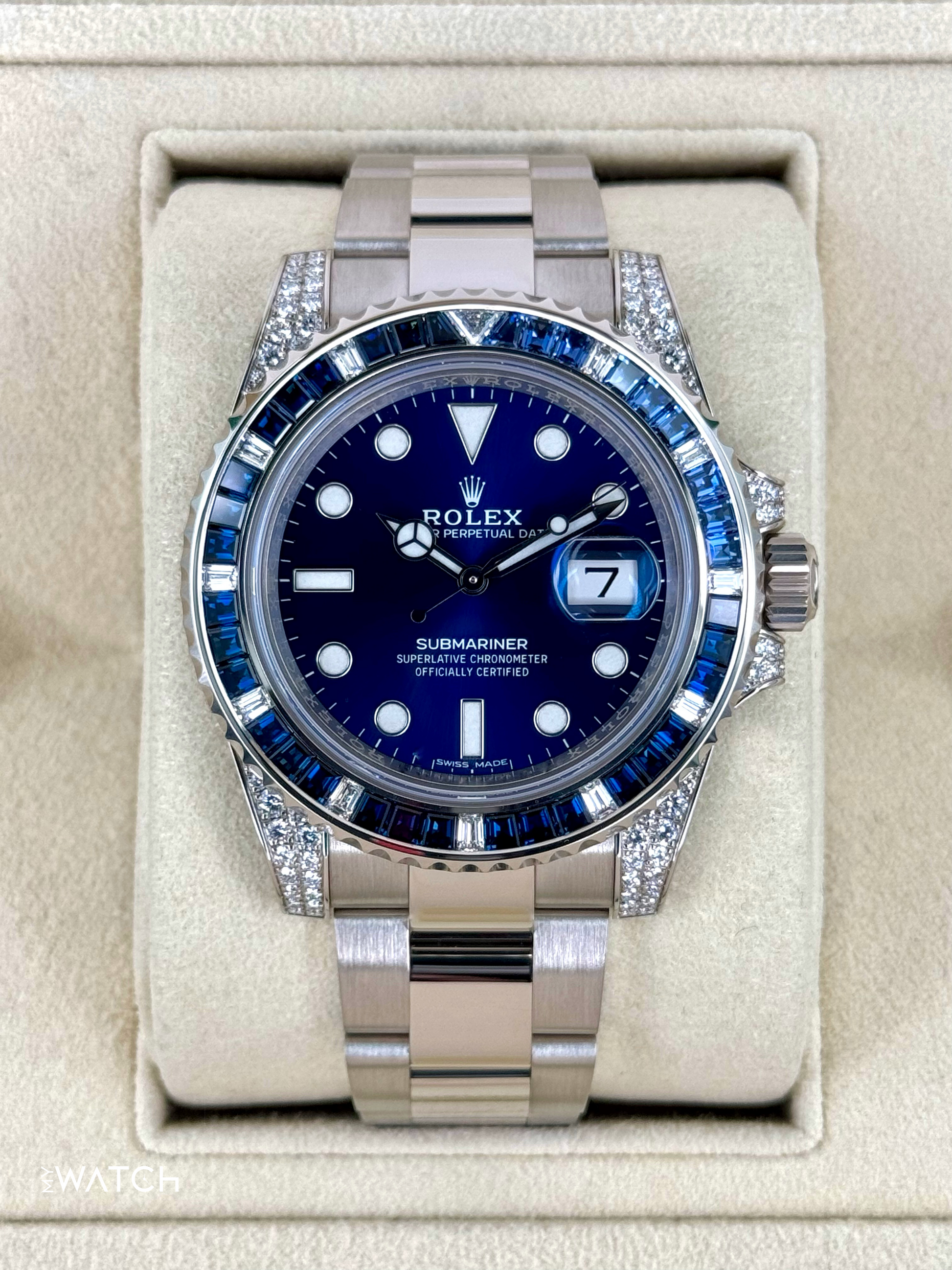 2020 Rolex Submariner 40mm 116659SABR White Gold Blue Dial - MyWatchLLC