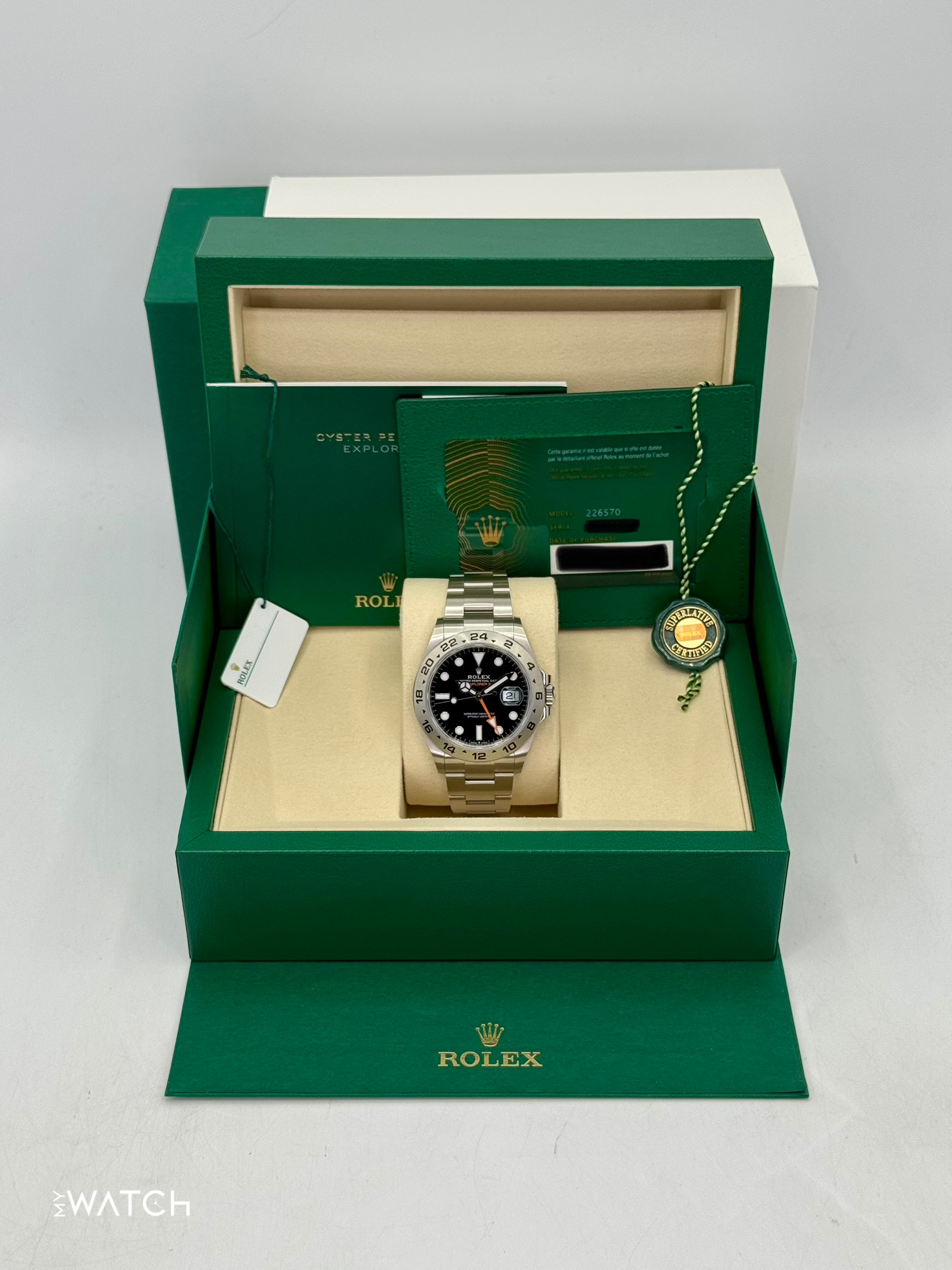 NEW 2025 Rolex Explorer II 42mm 226570 Black Dial - MyWatchLLC