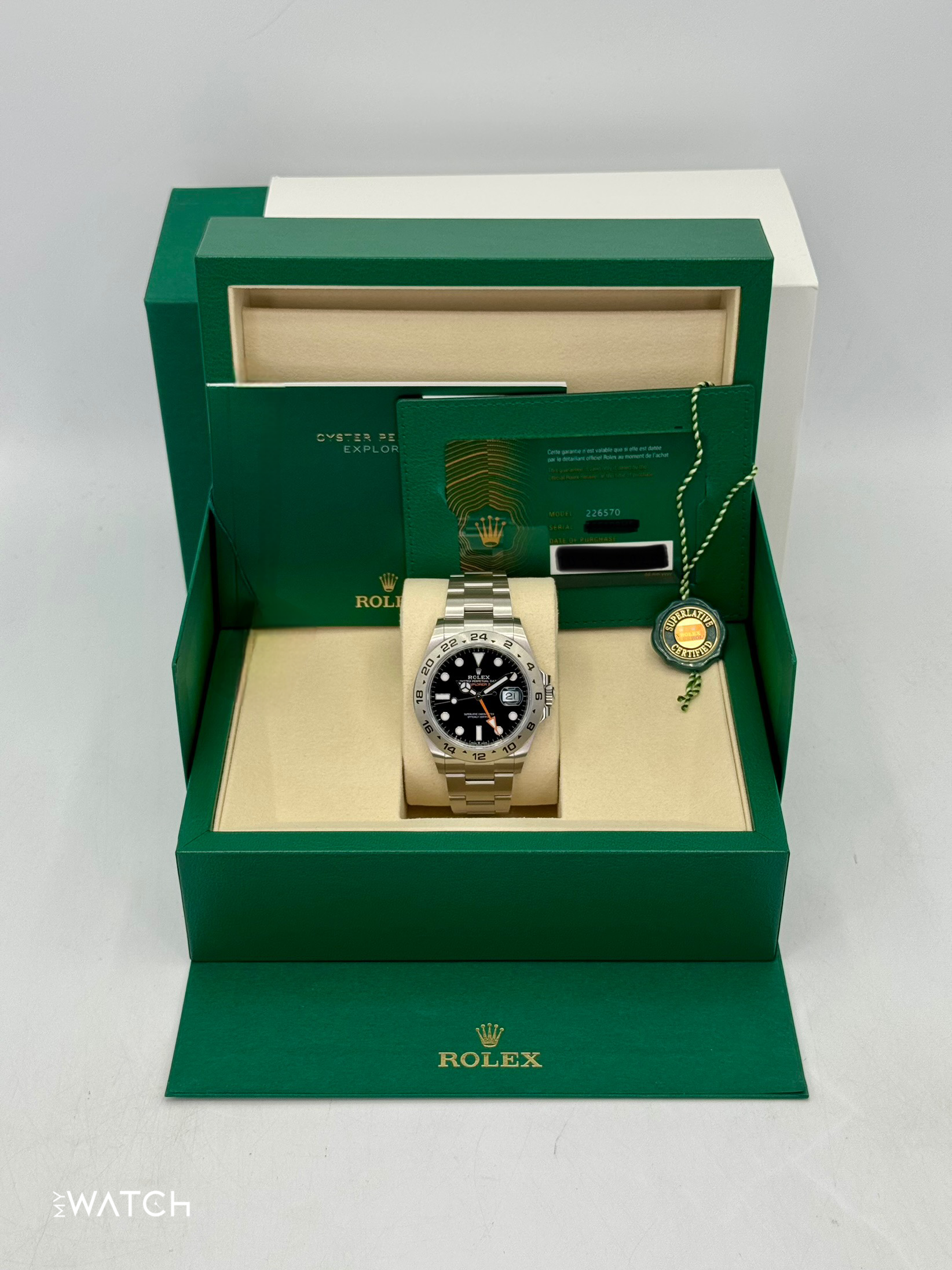 NEW 2026 Rolex Explorer II 42mm 226570 Stainless Steel Black Dial - MyWatchLLC