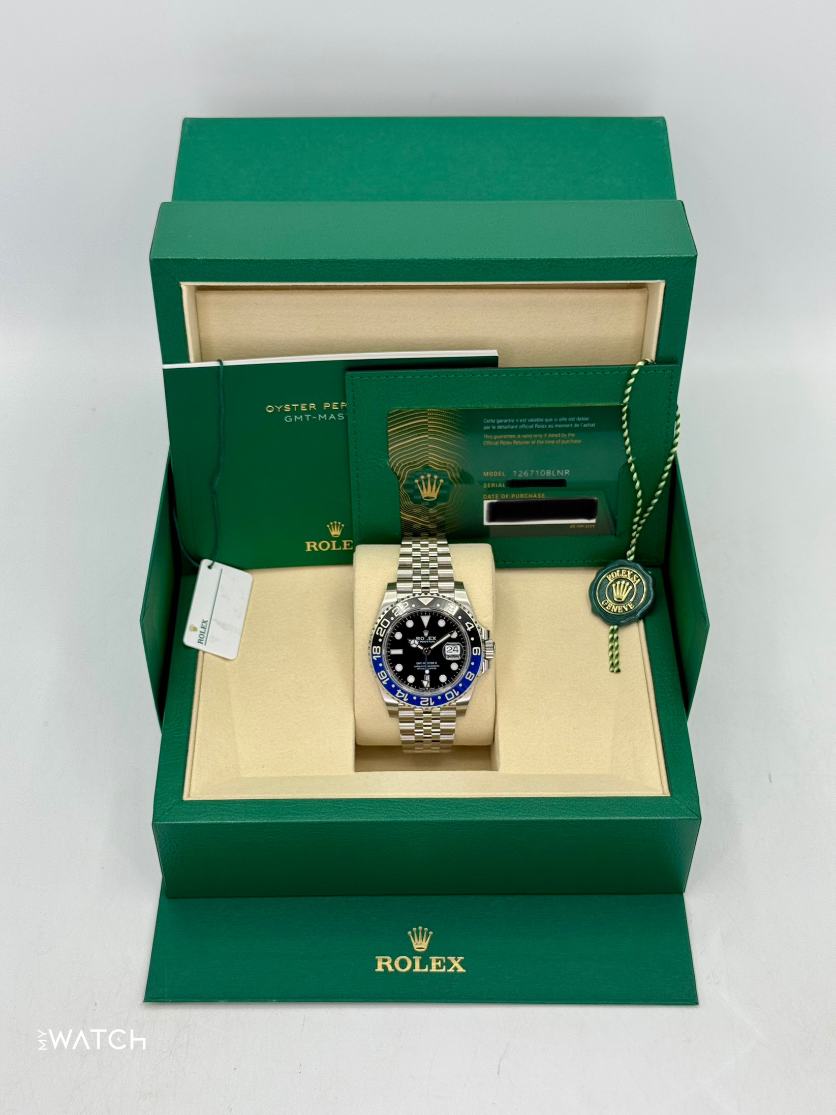 NEW 2025 Rolex GMT-Master II "Batgirl" 40mm 126710BLNR Jubilee (STICKERED) - MyWatchLLC