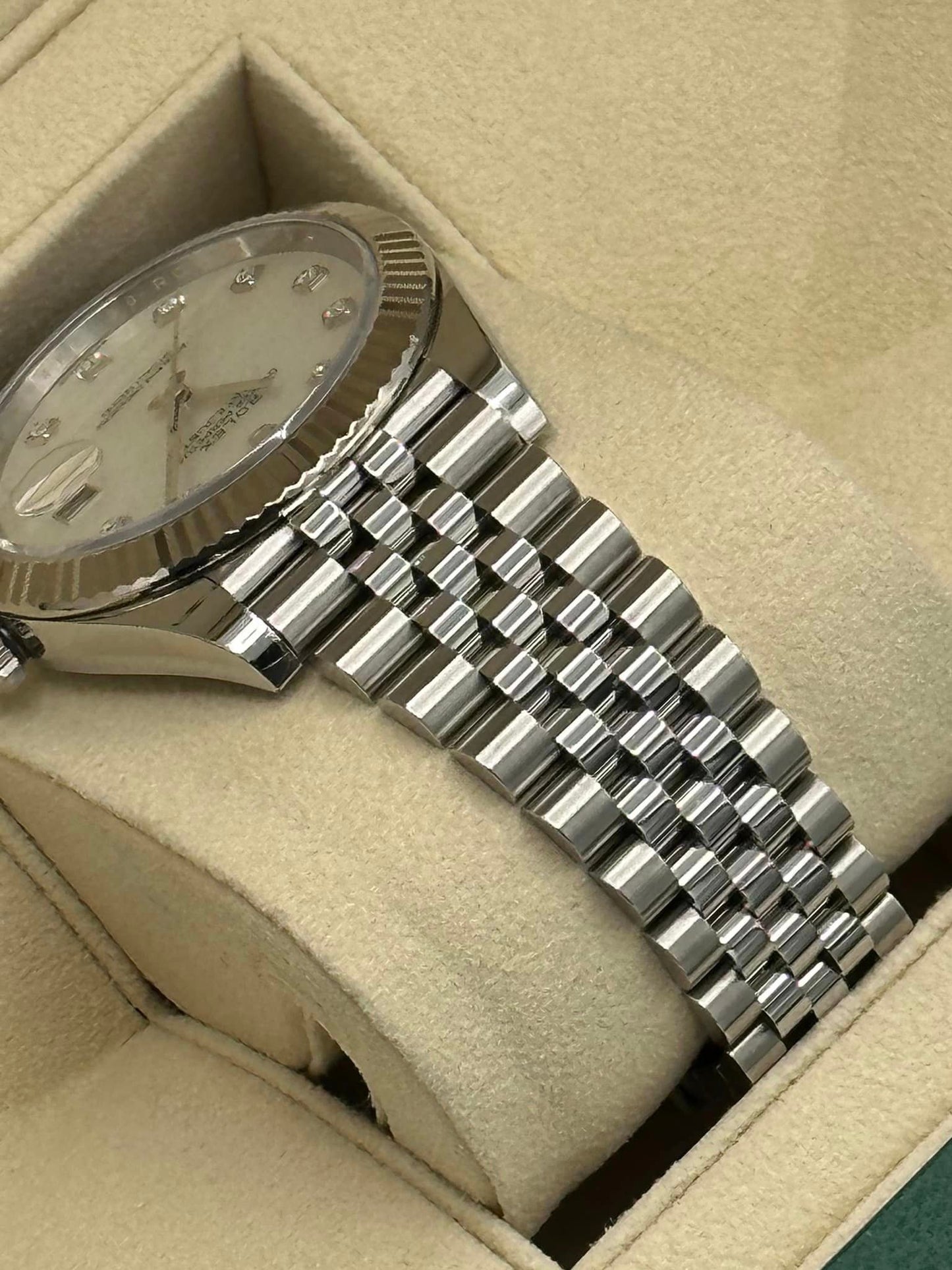 2018 Rolex Datejust 41mm Stainless Steel White MOP Diamond Dial - MyWatchLLC