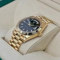 NEW 2025 Rolex Day-Date 40mm 228238 Yellow Gold Black Dial - MyWatchLLC