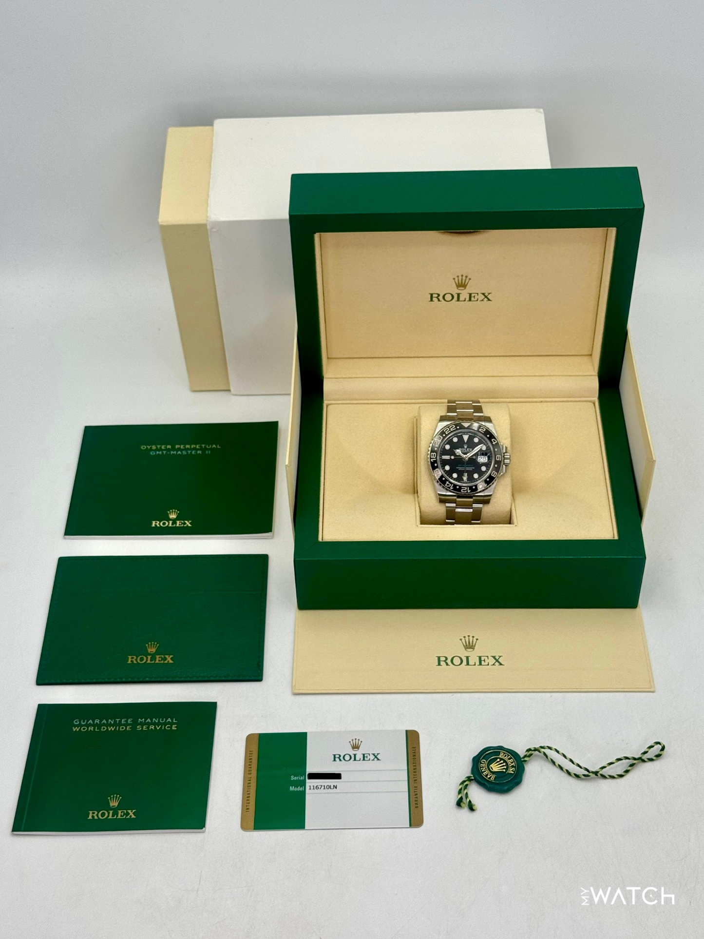 2019 Rolex GMT-Master II 40mm 116710LN Stainless Steel Black Dial - MyWatchLLC