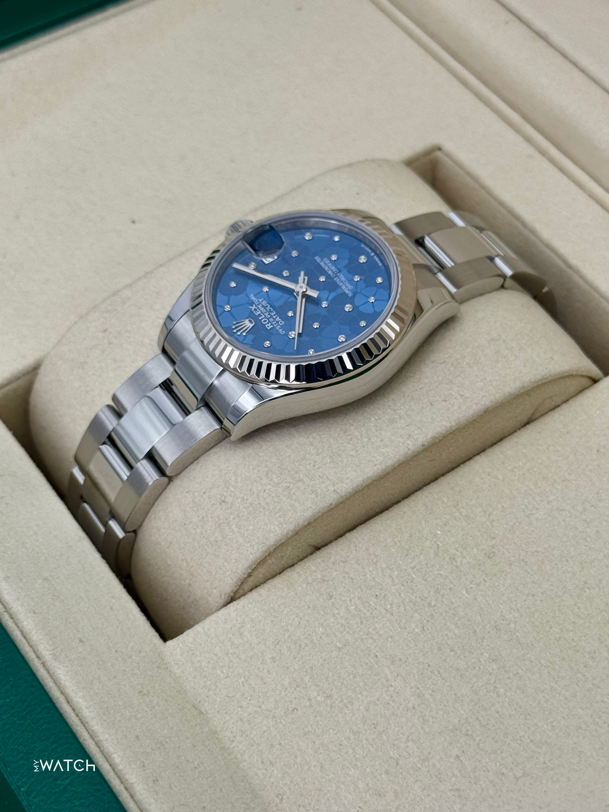 2025 Rolex Lady Datejust 31mm 278274 Stainless Steel Oyster Floral Dial - MyWatchLLC