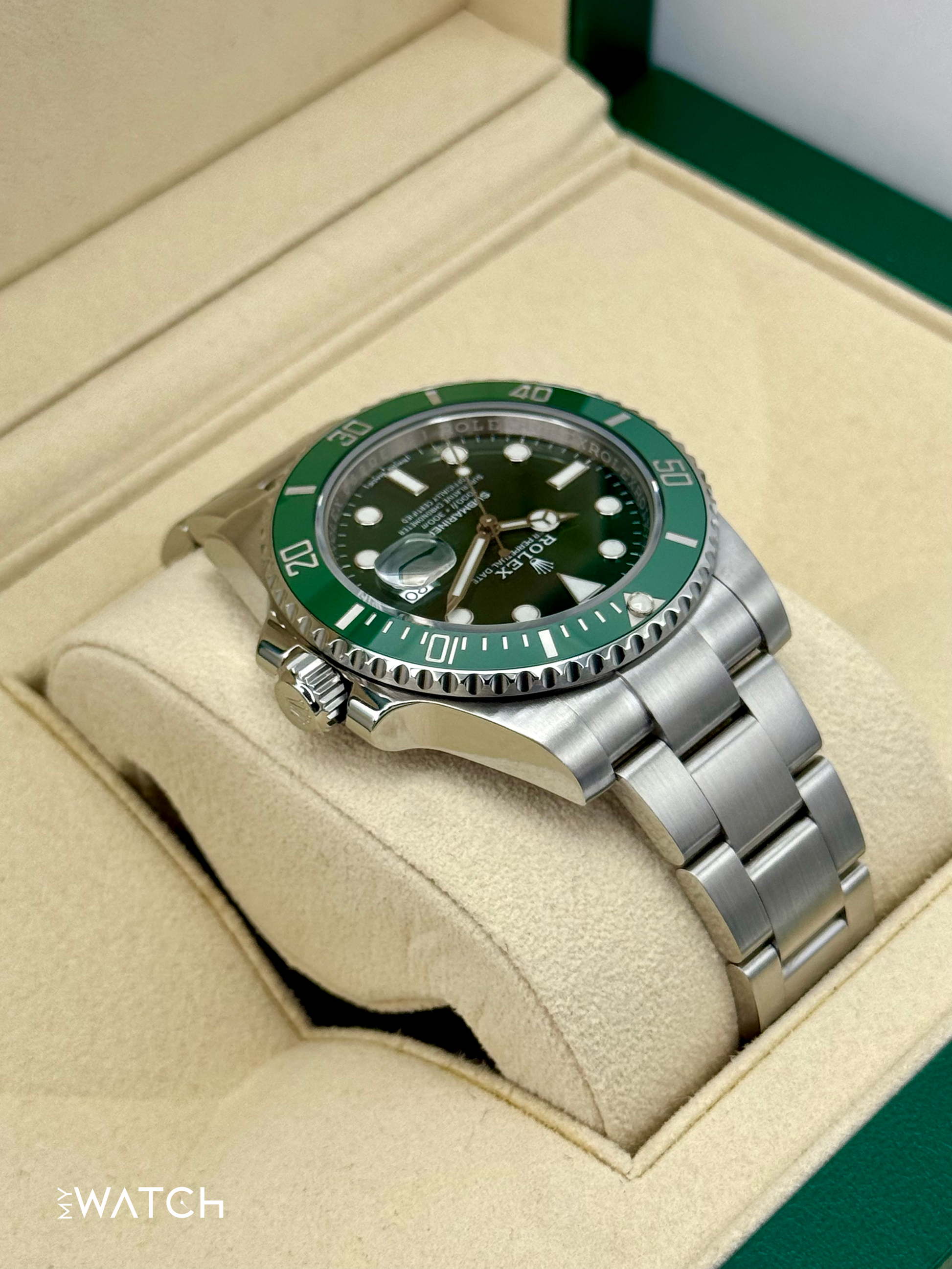 2018 Rolex Submariner “Hulk” 40mm 116610LV Green Dial - MyWatchLLC