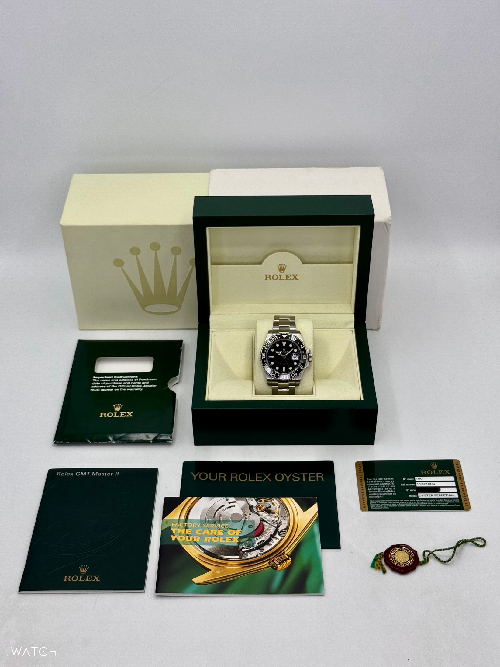 2011 Rolex GMT-Master II 40mm 116710LN Stainless Steel Black Dial - MyWatchLLC