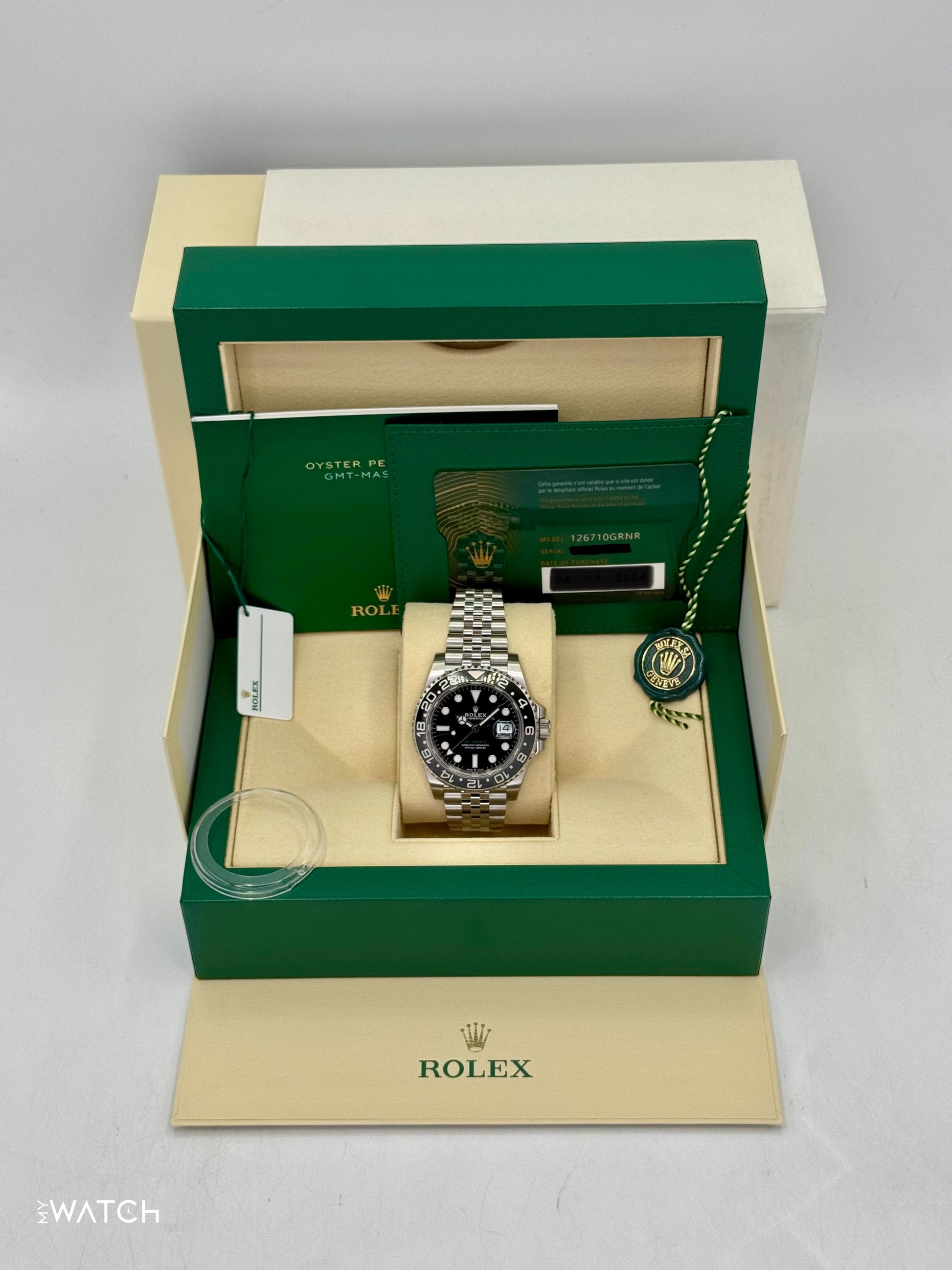 NEW 2024 Rolex GMT-Master II "Bruce Wayne" 40mm 126710GRNR Jubilee (STICKERED) - MyWatchLLC