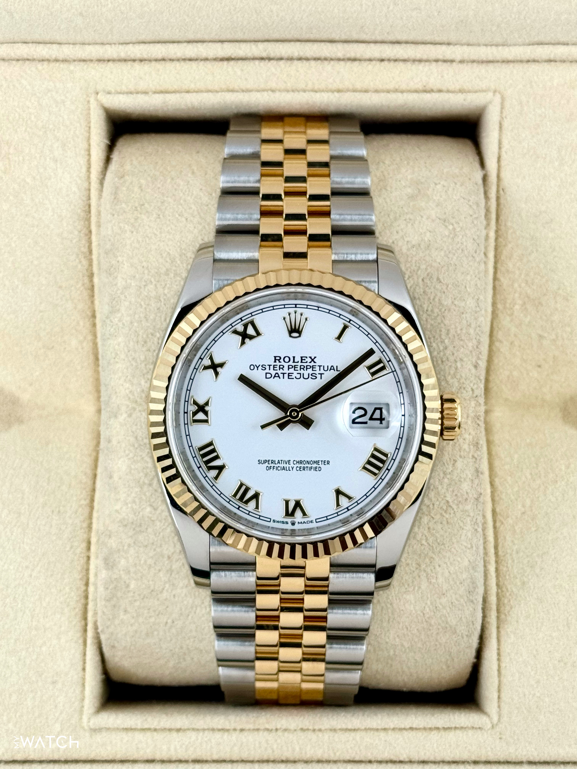 2018 Rolex Datejust 36mm 126233 Two-Tone Jubilee White Dial - MyWatchLLC