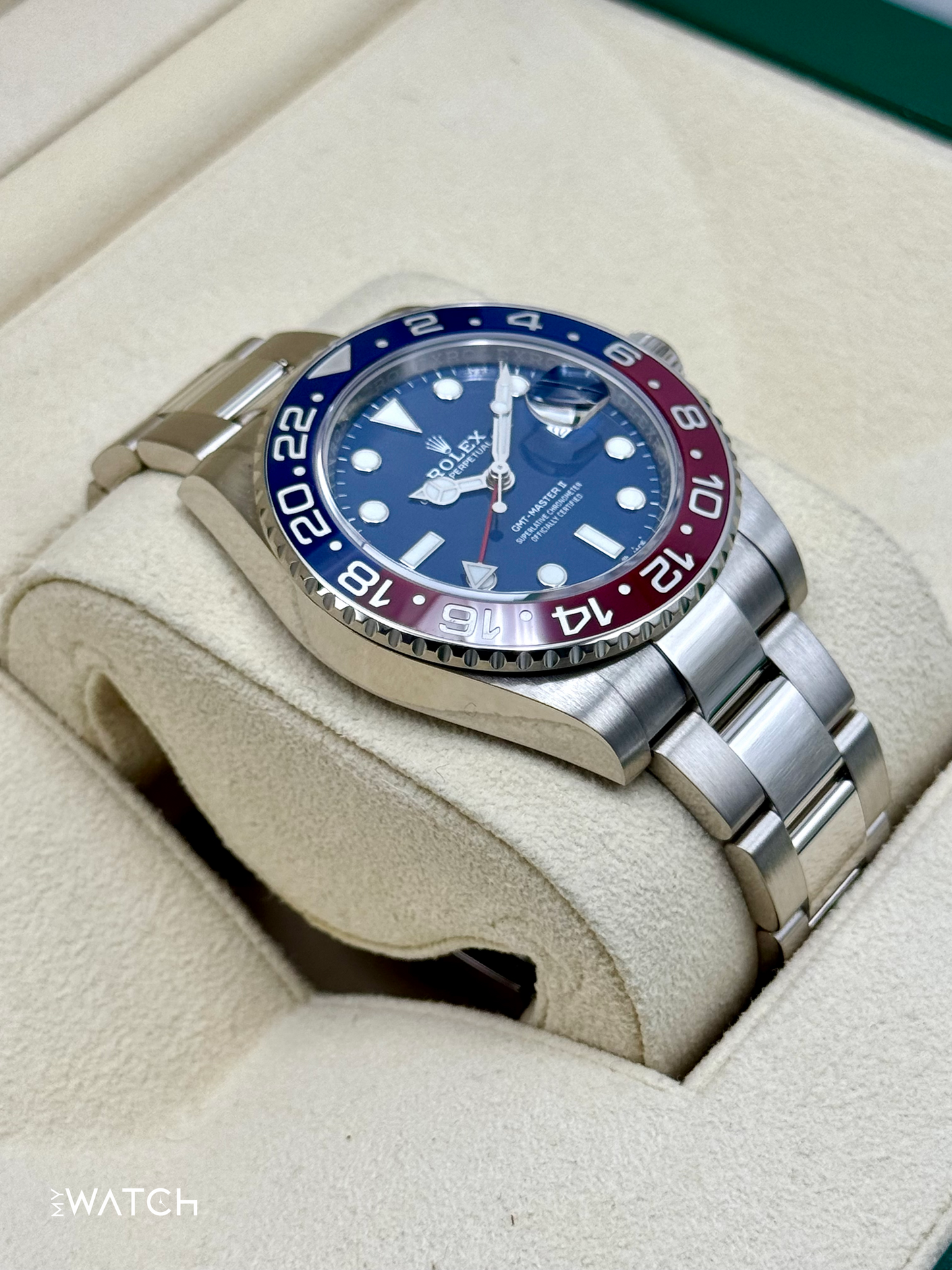 2024 Rolex GMT-Master II "Pepsi" 40mm 126719BLRO White Gold Blue Dial