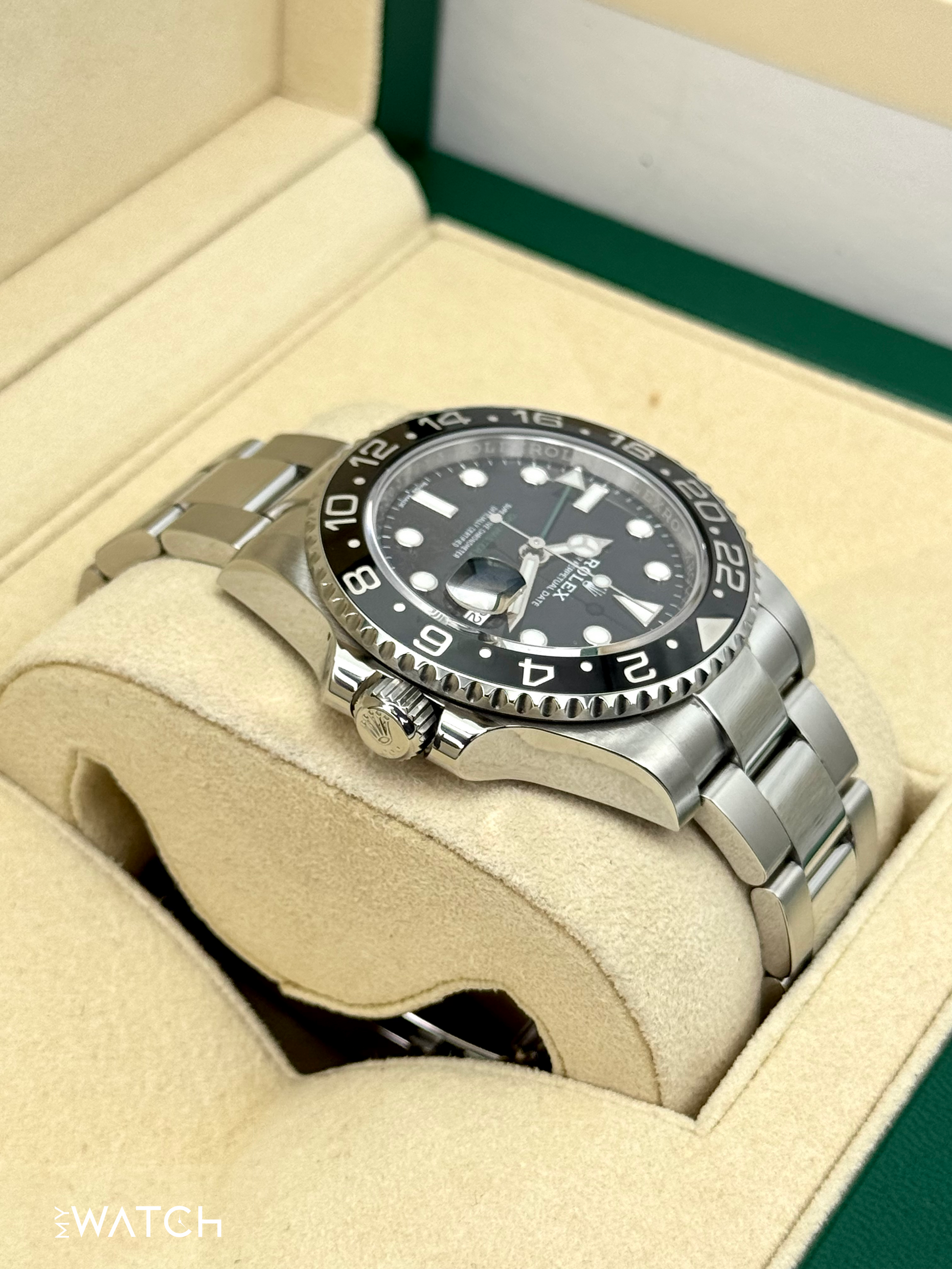 2019 Rolex GMT-Master II 40mm 116710LN Stainless Steel Black Dial - MyWatchLLC