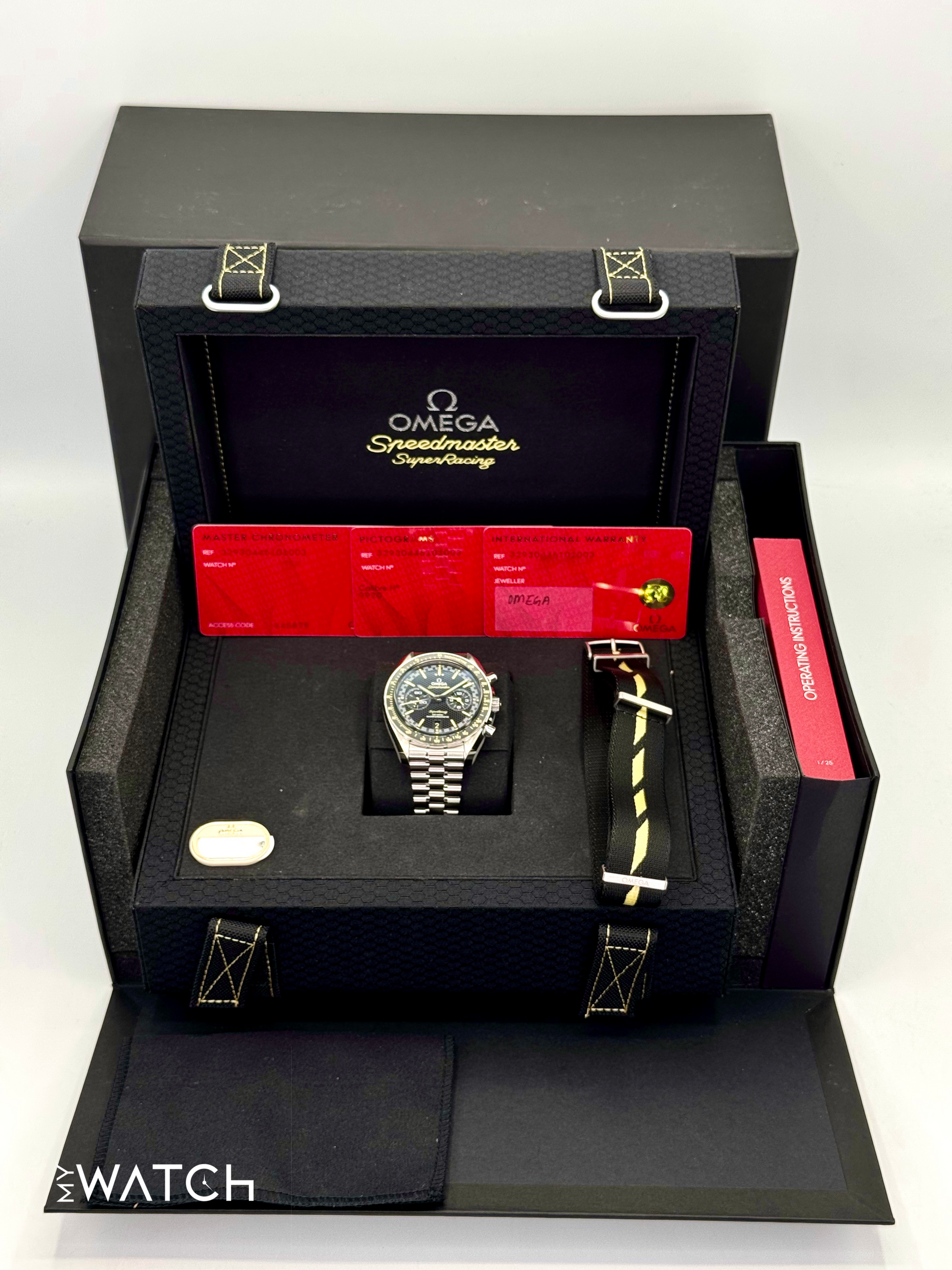 NEW 2025 Omega Speedmaster Super Racing 44mm 329.30.44.51.01.003 - MyWatchLLC