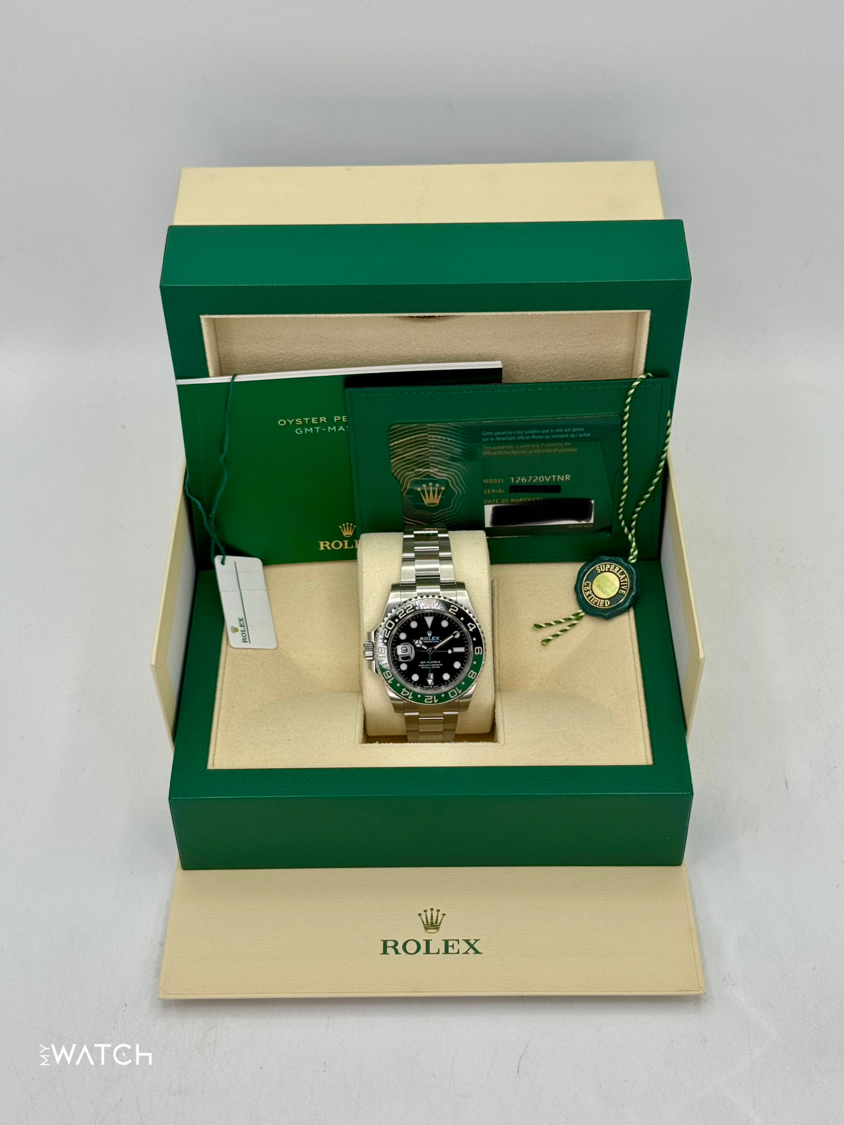 2025 Rolex GMT-Master II "Sprite" 40mm 126720VTNR Oyster - MyWatchLLC