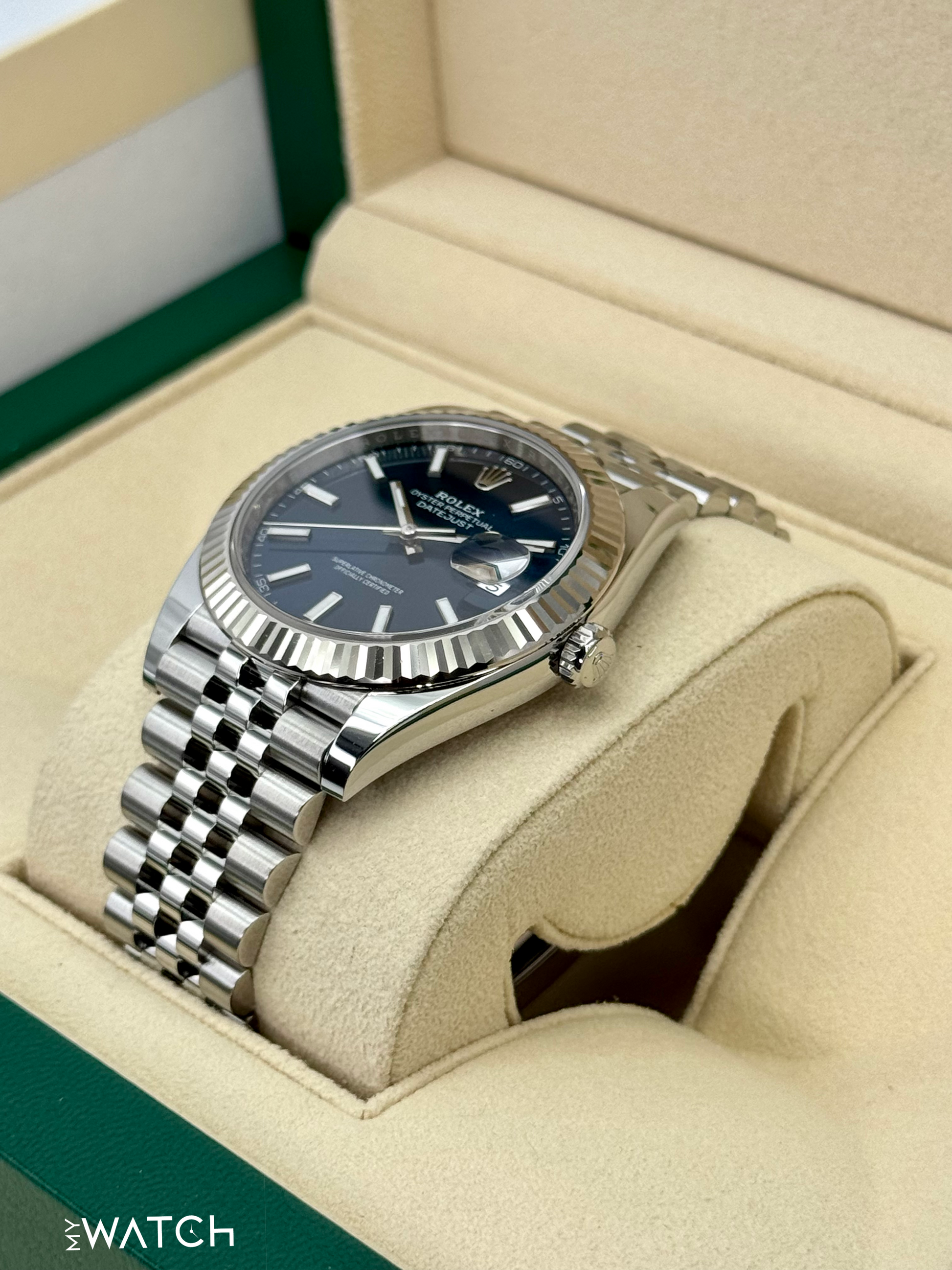 2024 Rolex Datejust 41mm 126334 Stainless Steel Jubilee Blue Dial - MyWatchLLC