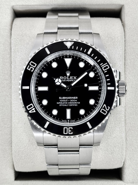 2025 Rolex Submariner 41mm 124060 Stainless Steel Black Dial