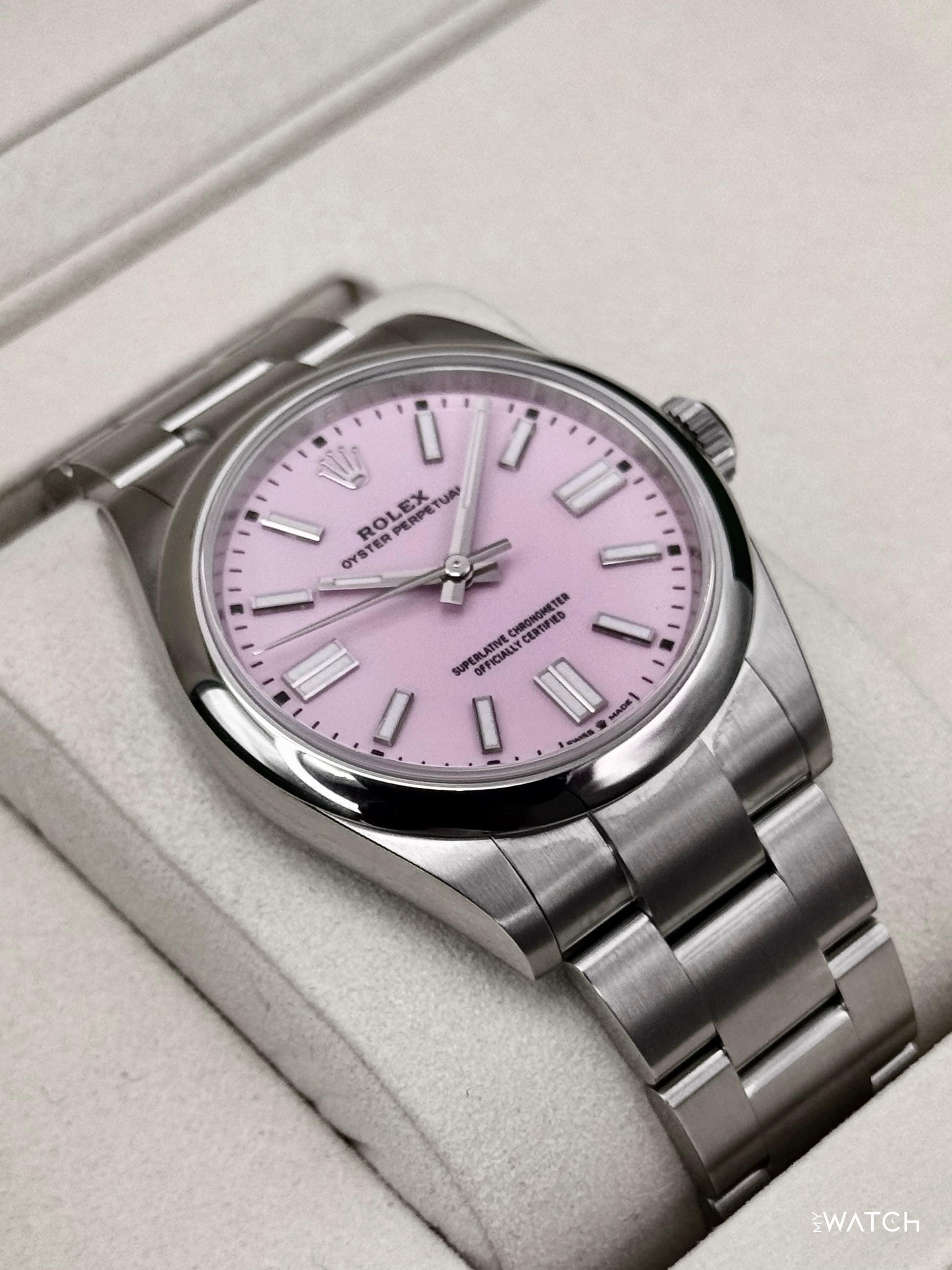 NEW 2026 Rolex Oyster Perpetual 41mm 134300 Candy Pink Dial (STICKERED) - MyWatchLLC