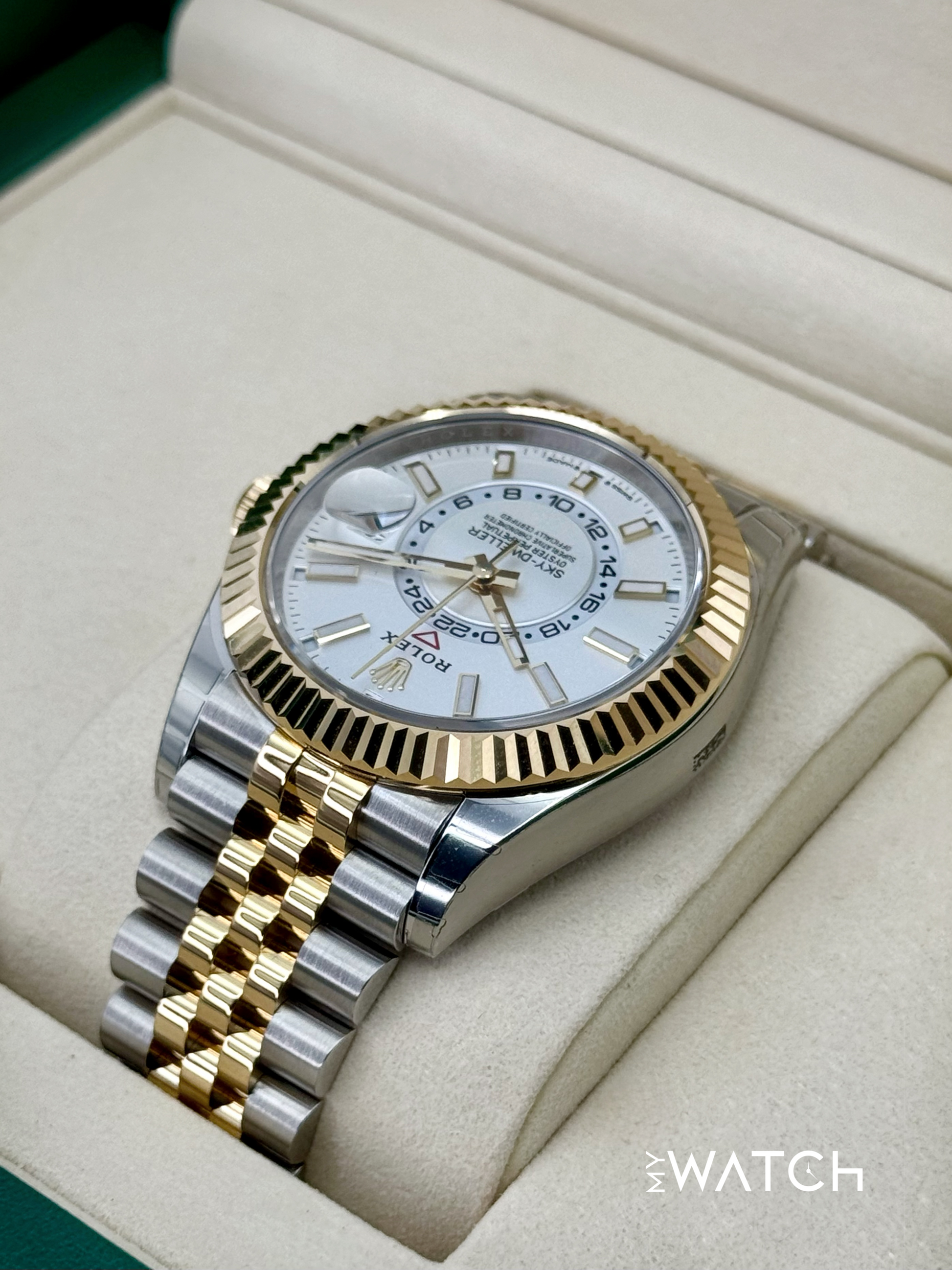 NEW 2025 Rolex Sky-Dweller 42mm 336933 Jubilee White Dial (STICKERED) - MyWatchLLC