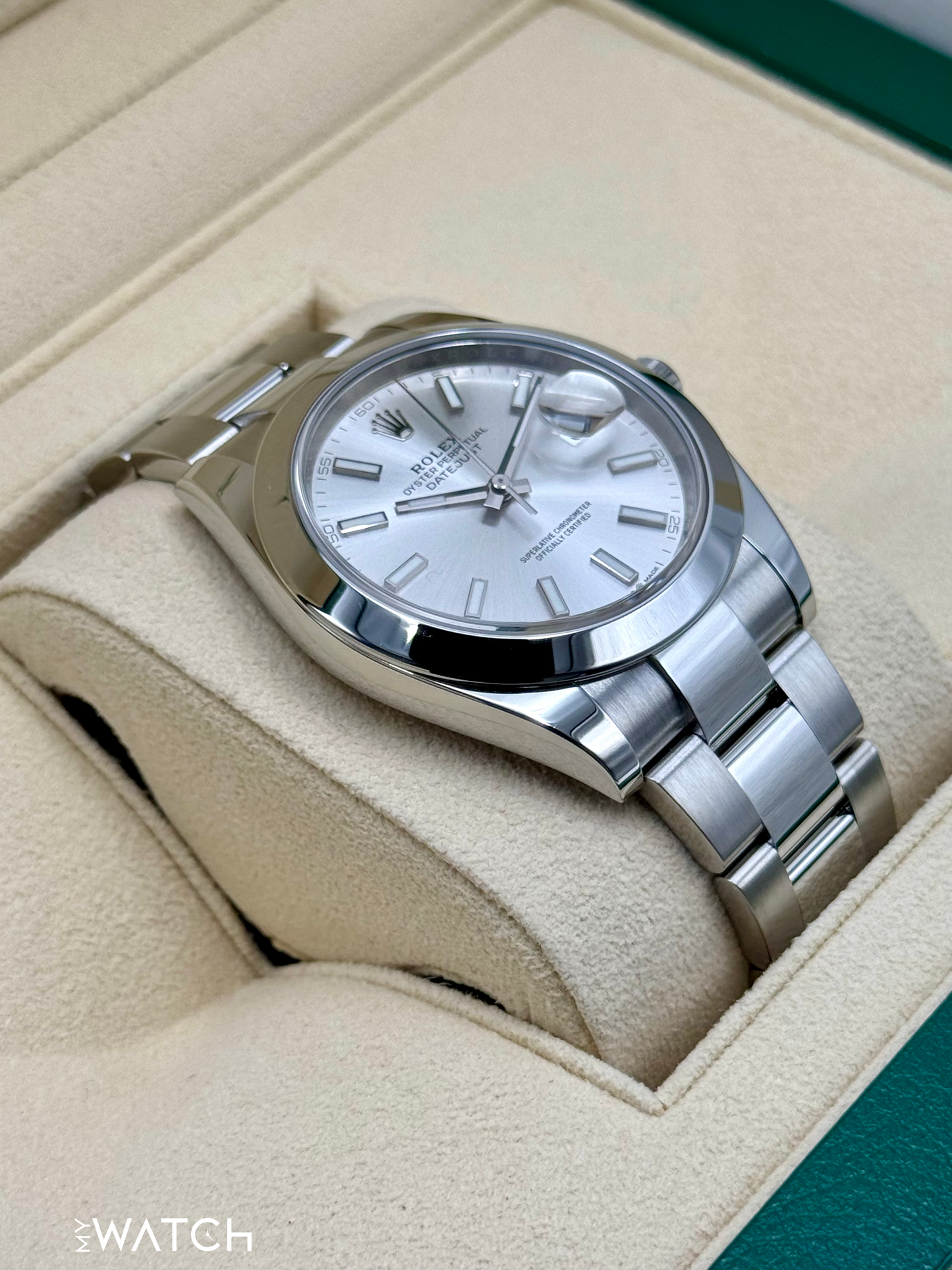 2024 Rolex Datejust 41mm 126300 Stainless Steel Oyster Silver Dial - MyWatchLLC