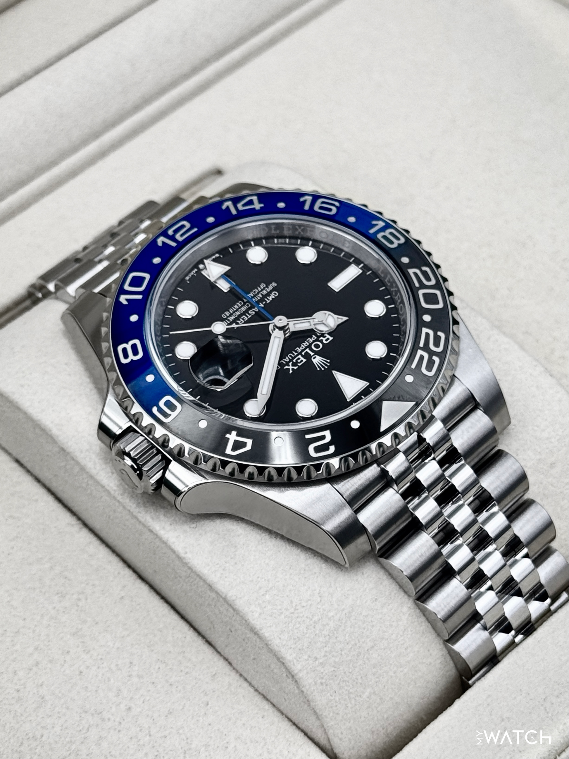 NEW 2026 Rolex GMT-Master II "Batgirl" 40mm 126710BLNR Jubilee (STICKERED) - MyWatchLLC