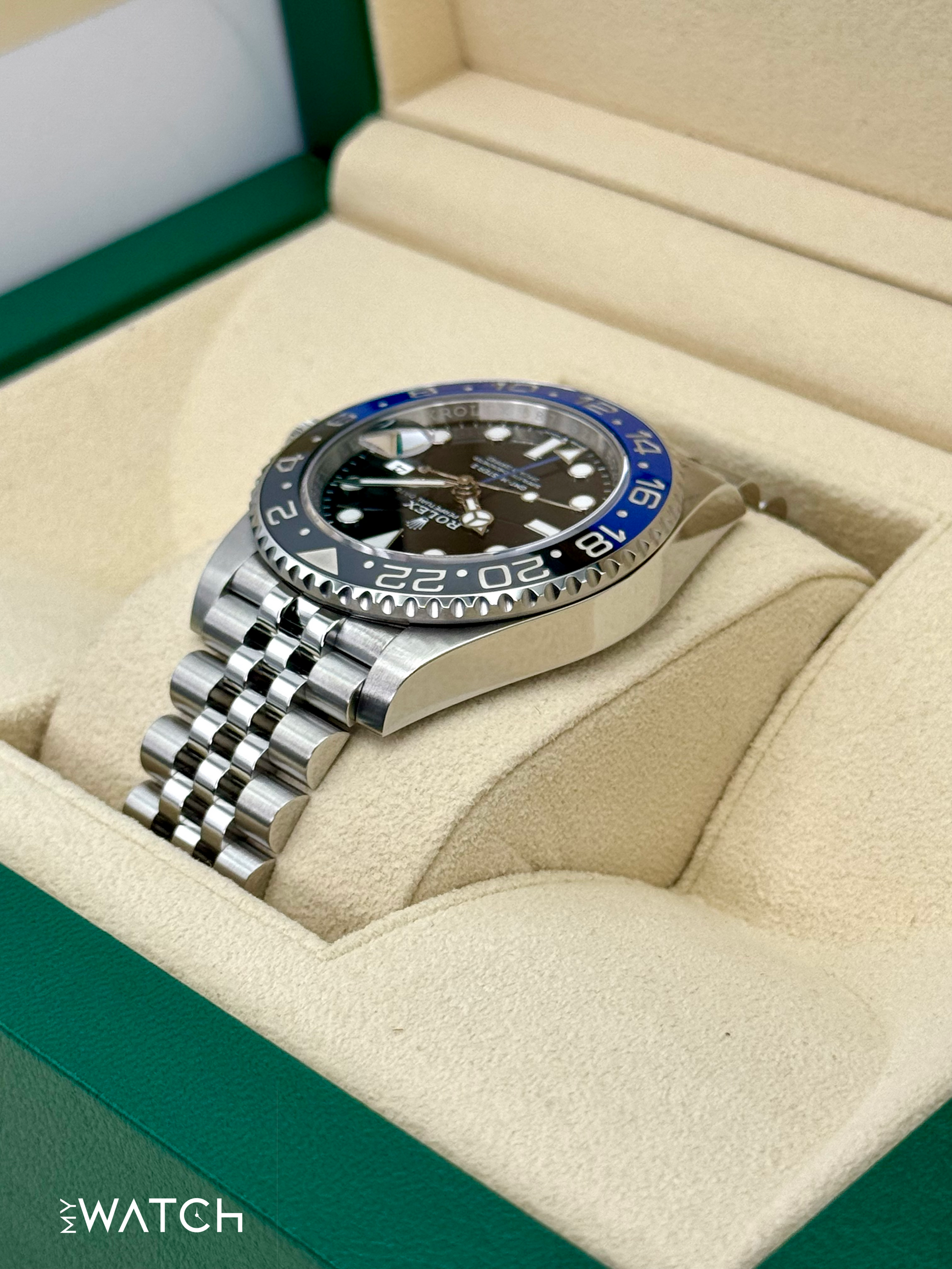 2023 Rolex GMT-Master II "Batgirl" 40mm 126710BLNR Jubilee Black Dial - MyWatchLLC