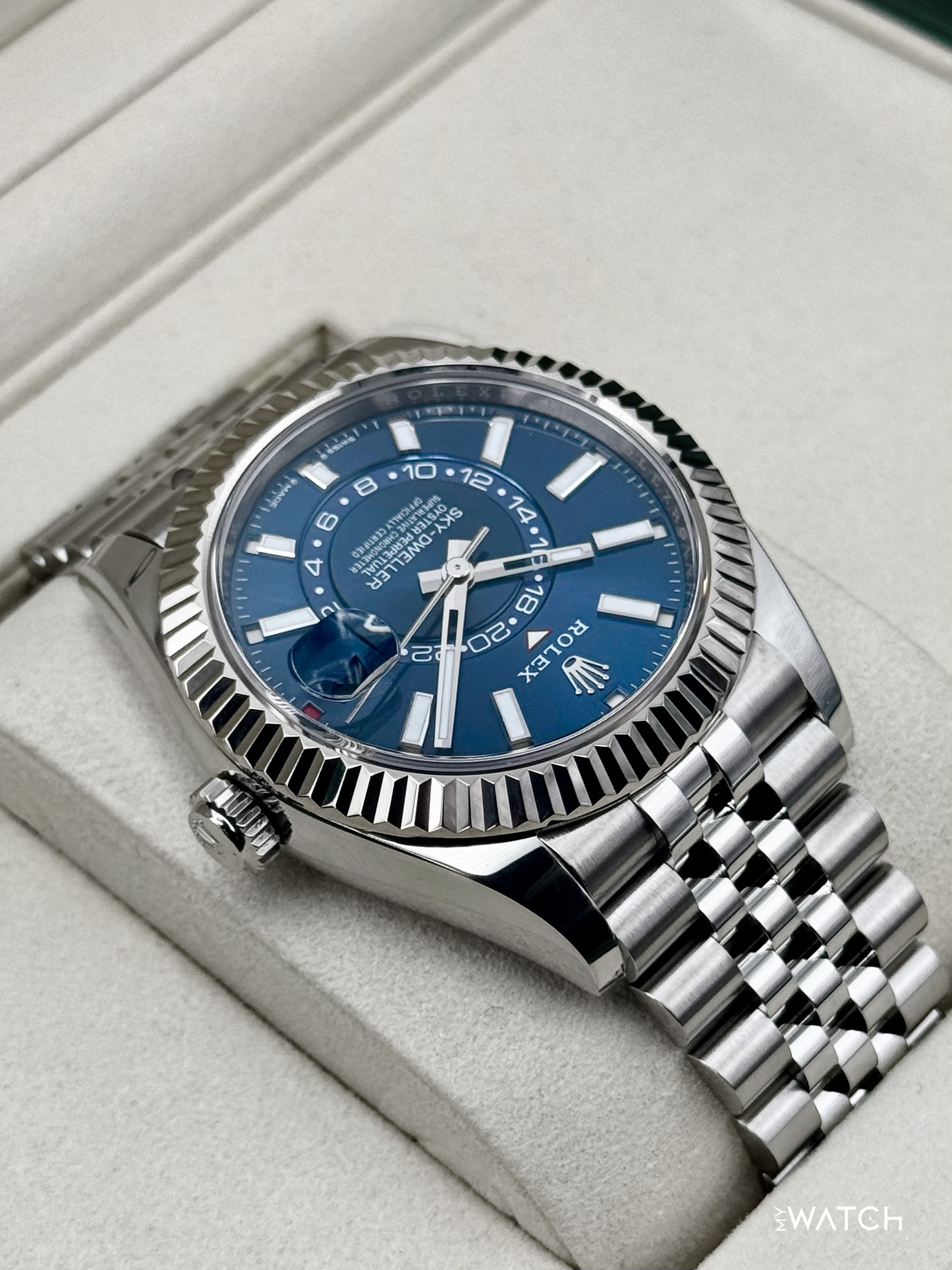 2025 Rolex Sky-Dweller 42mm 336934 Jubilee Blue Dial - MyWatchLLC