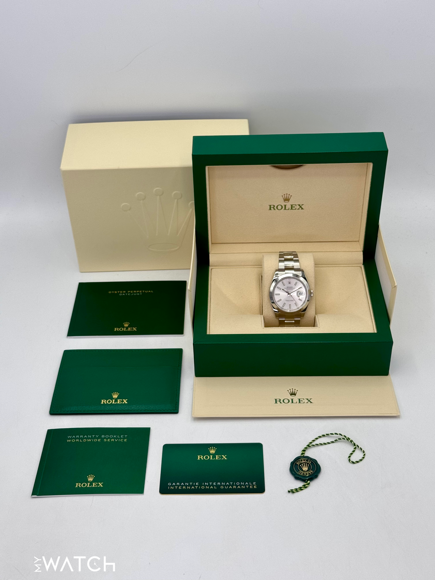 2024 Rolex Datejust 41mm 126300 Stainless Steel Oyster Silver Dial - MyWatchLLC