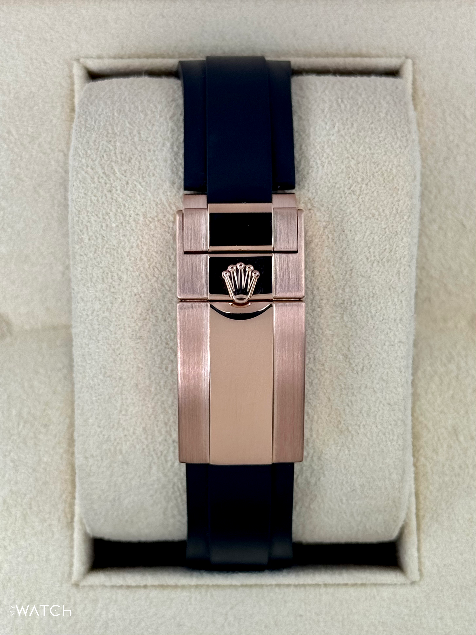 2024 CPO Rolex Daytona 40mm 116515LN Rose Gold Oysterflex Black Dial - MyWatchLLC