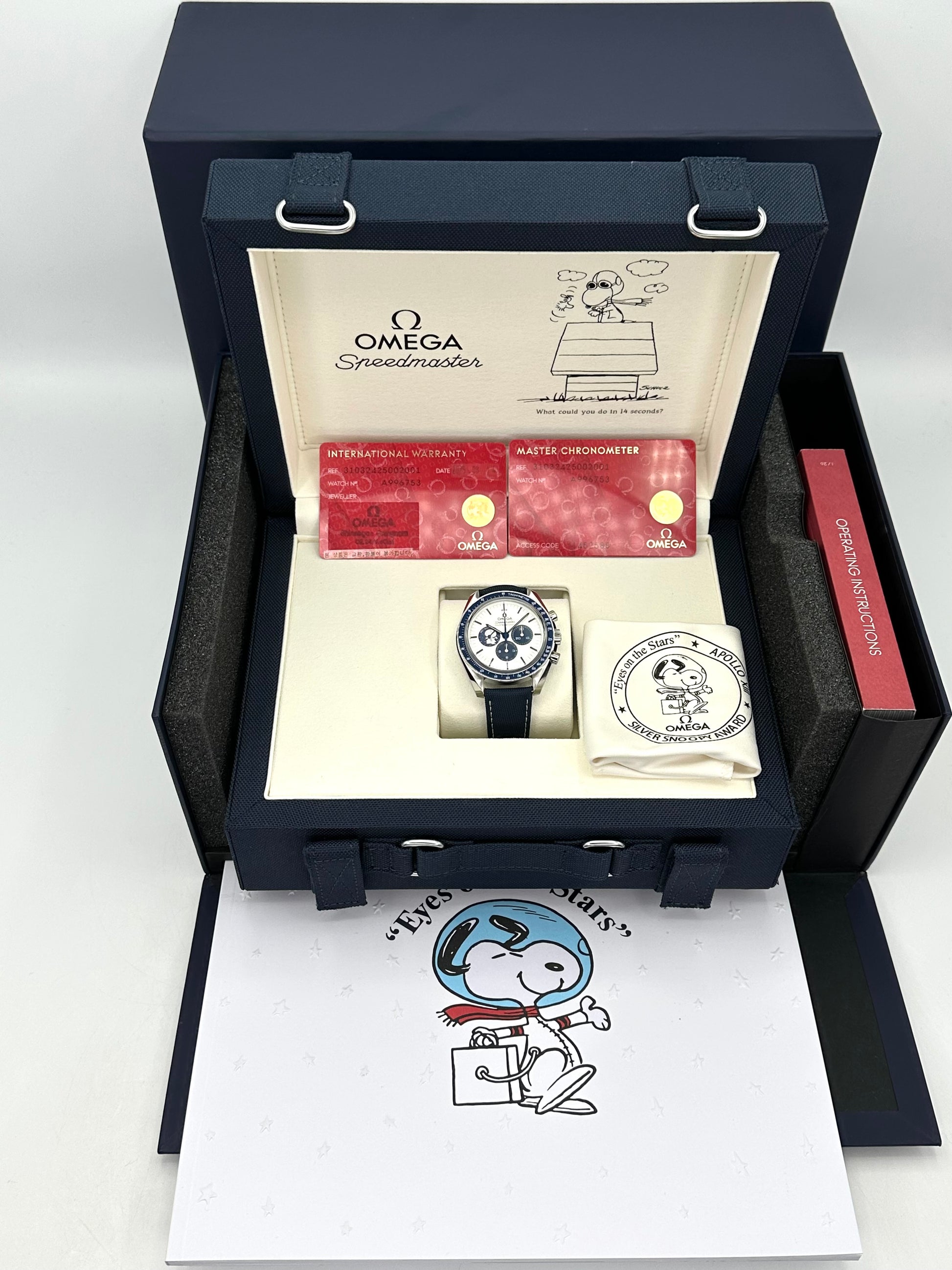 NEW 2025 Omega Speedmaster Silver Snoopy Award 310.32.42.50.02.001 - MyWatchLLC