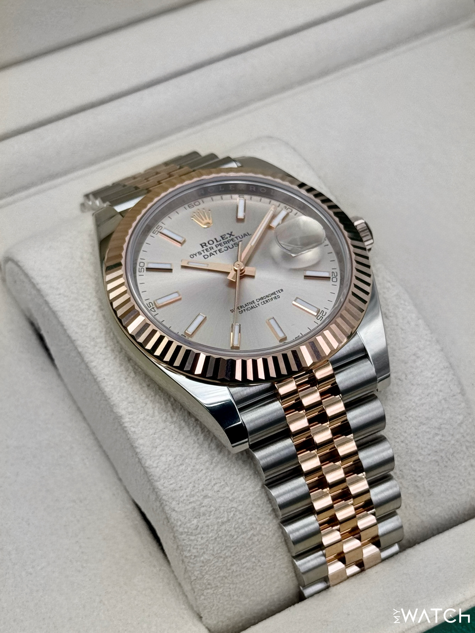 NEW 2025 Rolex Datejust 41mm 126331 Two-Tone Jubilee Sundust Dial - MyWatchLLC