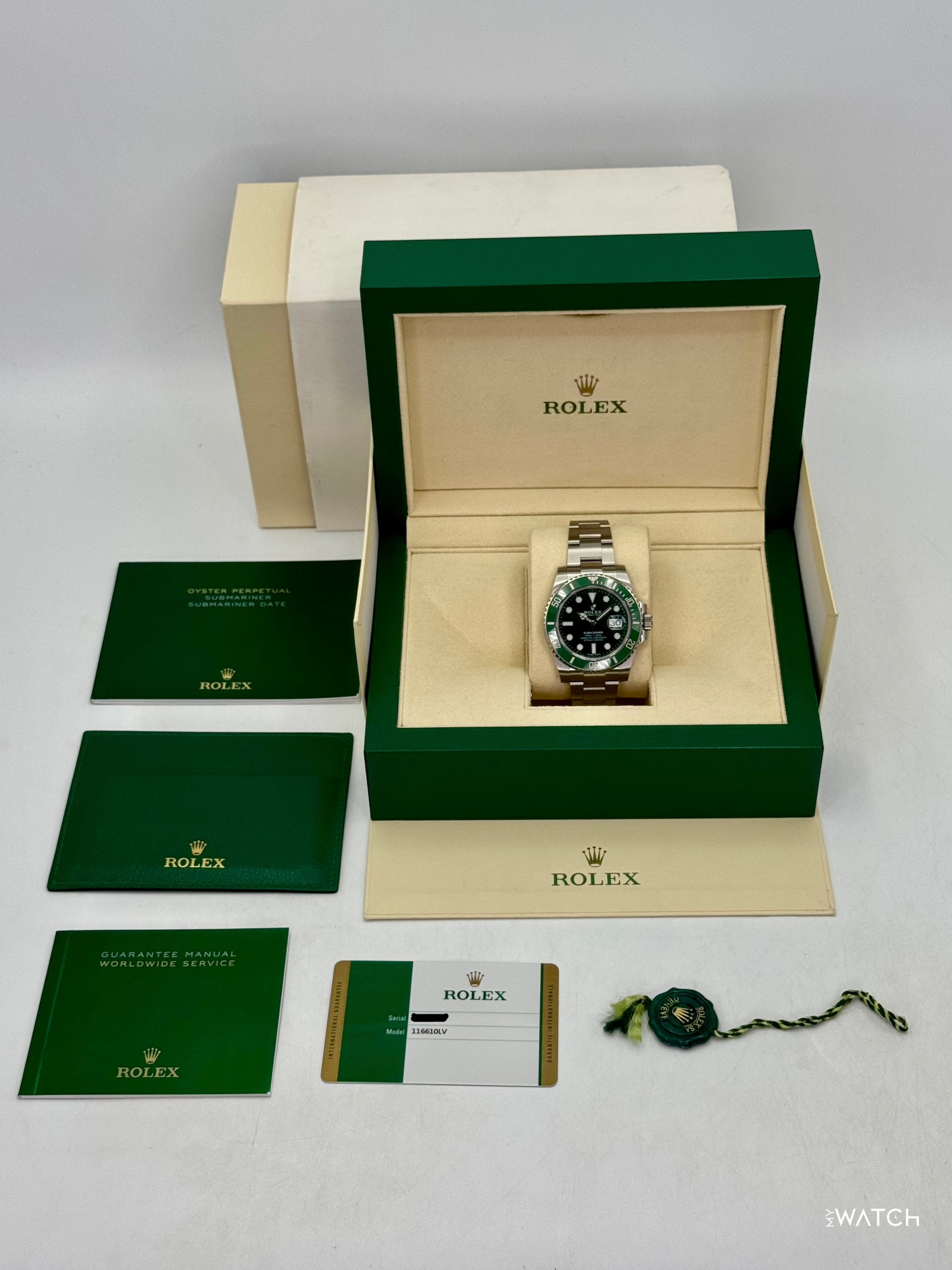 2019 Rolex Submariner “Hulk” 40mm 116610LV Green Dial - MyWatchLLC