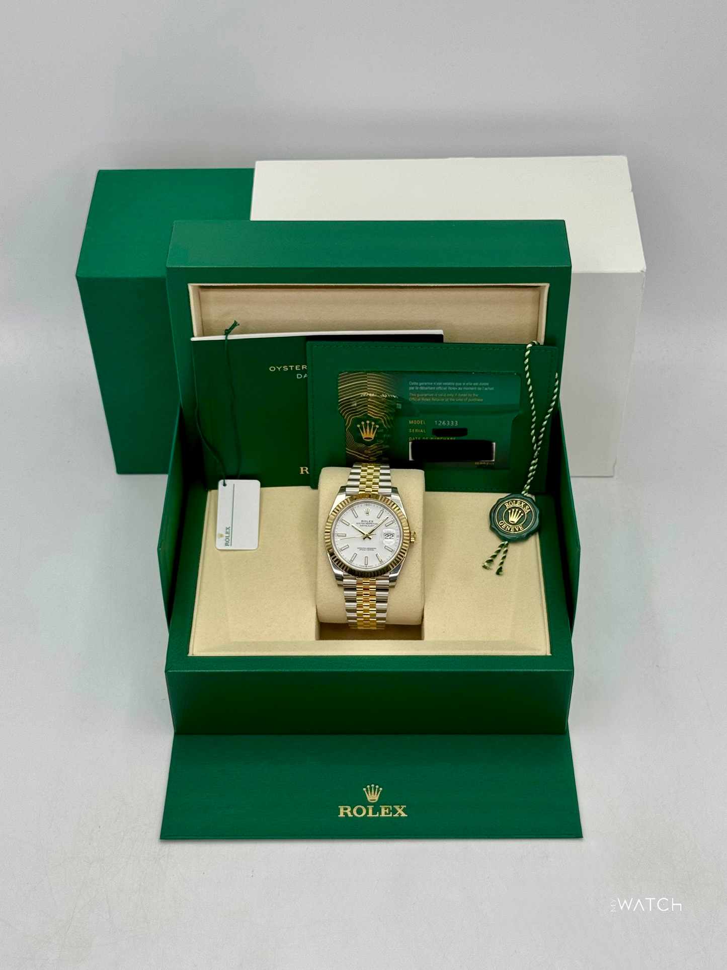 NEW 2025 Rolex Datejust 41mm 126333 Two-Tone Jubilee White Dial (STICKERED)