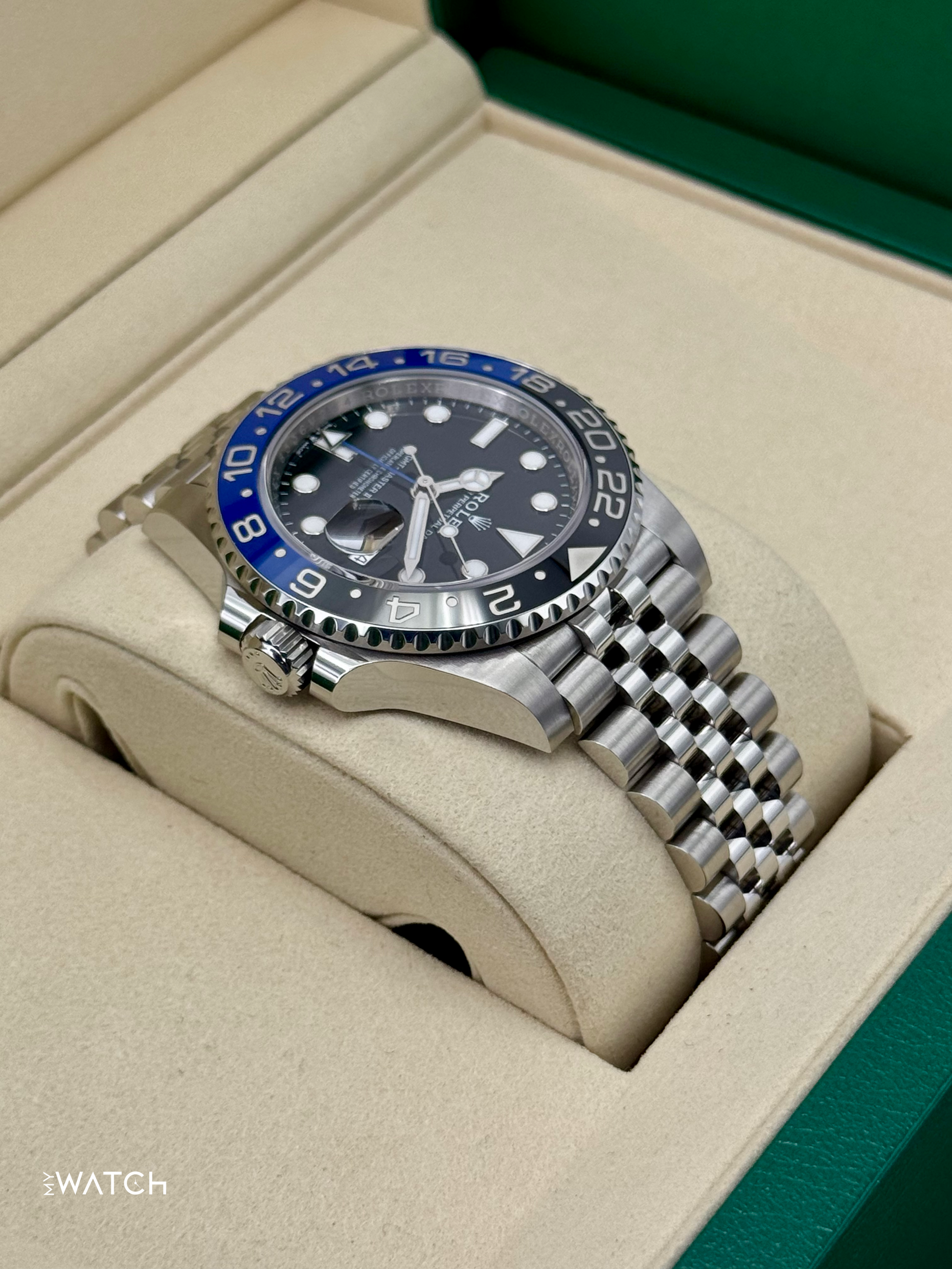 NEW 2025 Rolex GMT-Master II "Batgirl" 40mm 126710BLNR Jubilee (STICKERED) - MyWatchLLC