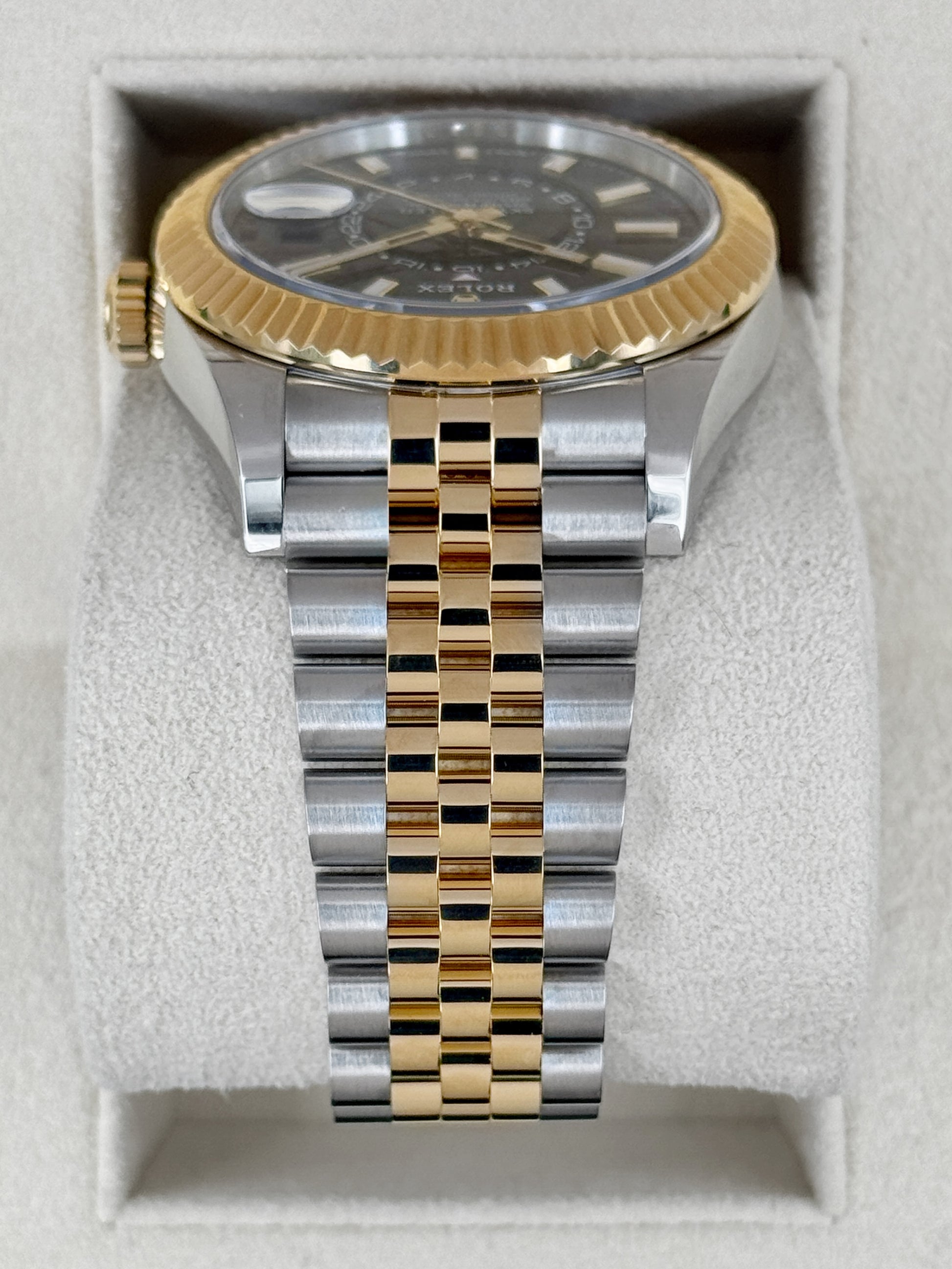 2025 Rolex Sky-Dweller 42mm 336933 Two-Tone Jubilee Black Dial - MyWatchLLC