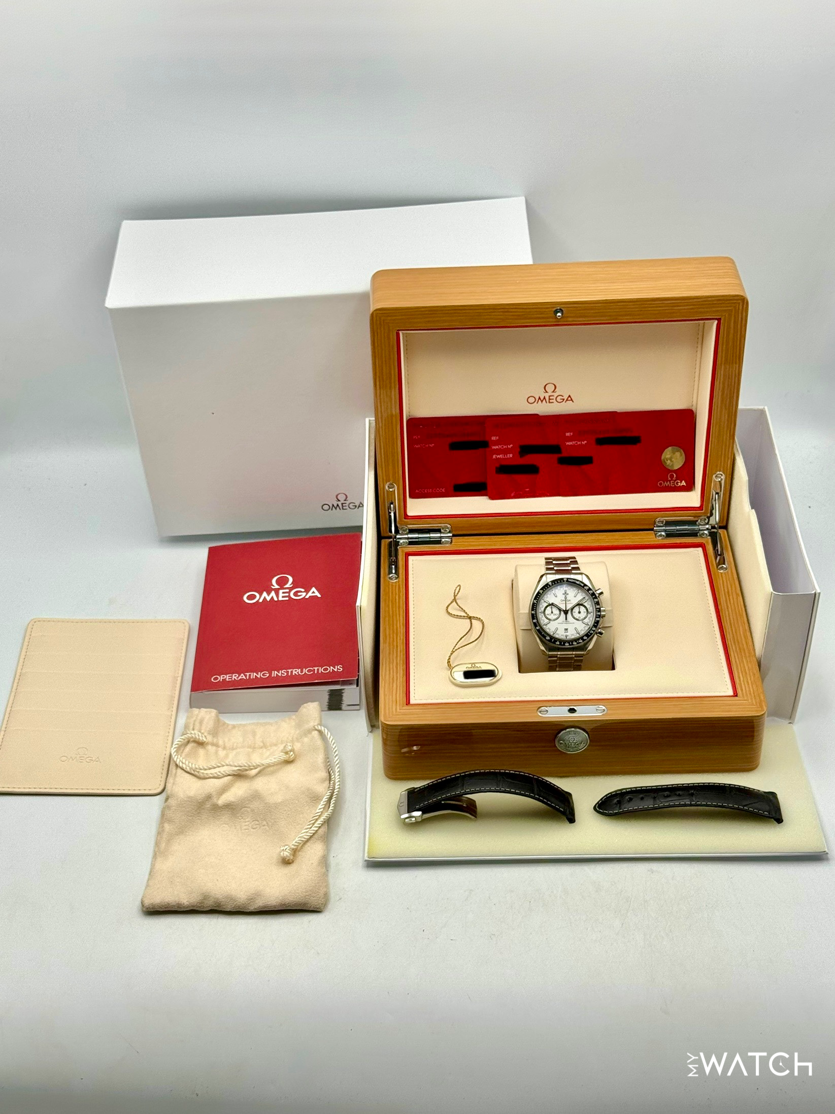 2019 Omega Speeedmaster Racing 44.2mm 329.30.44.51.04.001 White Dial - MyWatchLLC