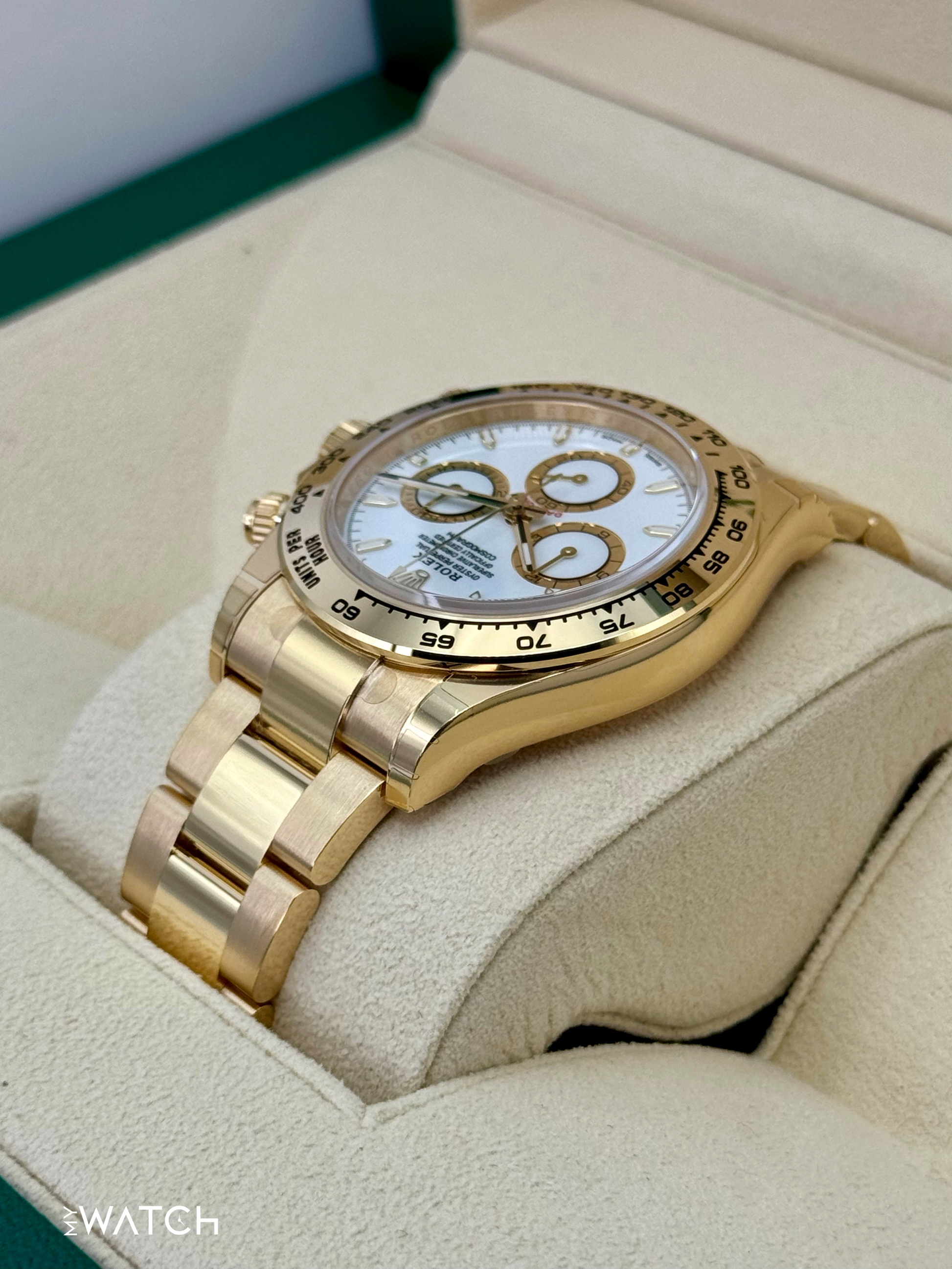 NEW 2025 Rolex Daytona 40mm 126508 18K Yellow Gold White Dial - MyWatchLLC