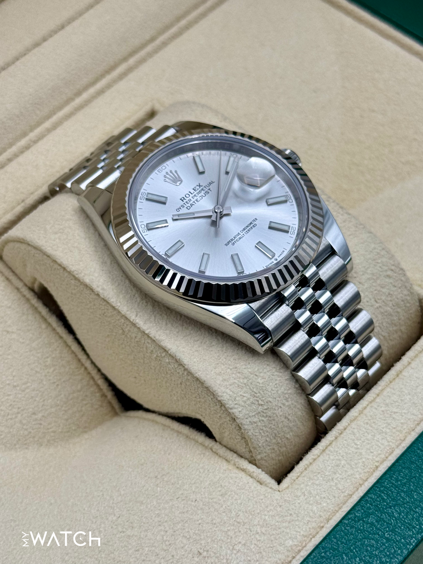 2023 Rolex Datejust 41mm 126334 Stainless Steel Jubilee Silver Dial