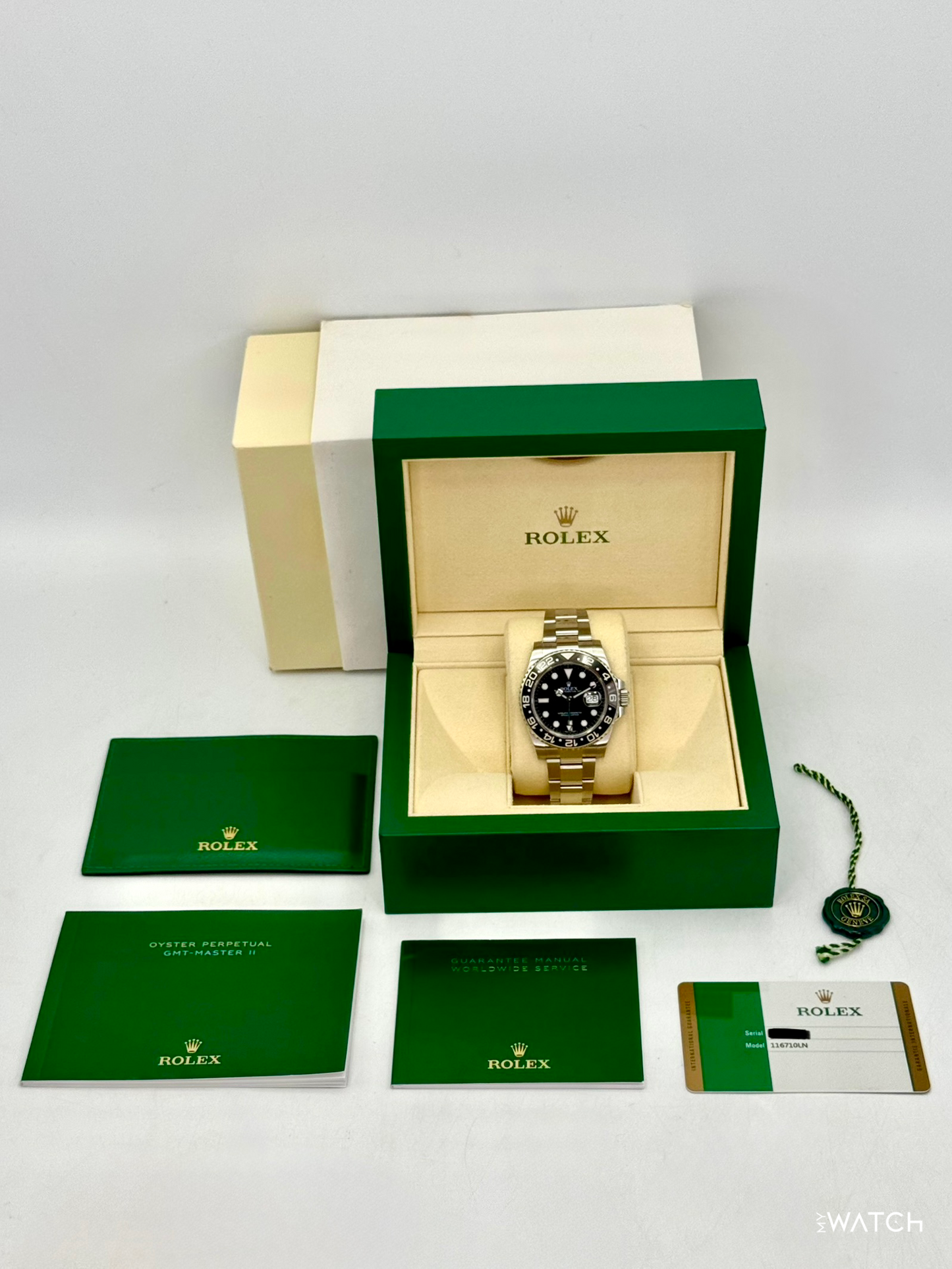 2018 Rolex GMT-Master II 40mm 116710LN Stainless Steel Black Dial - MyWatchLLC