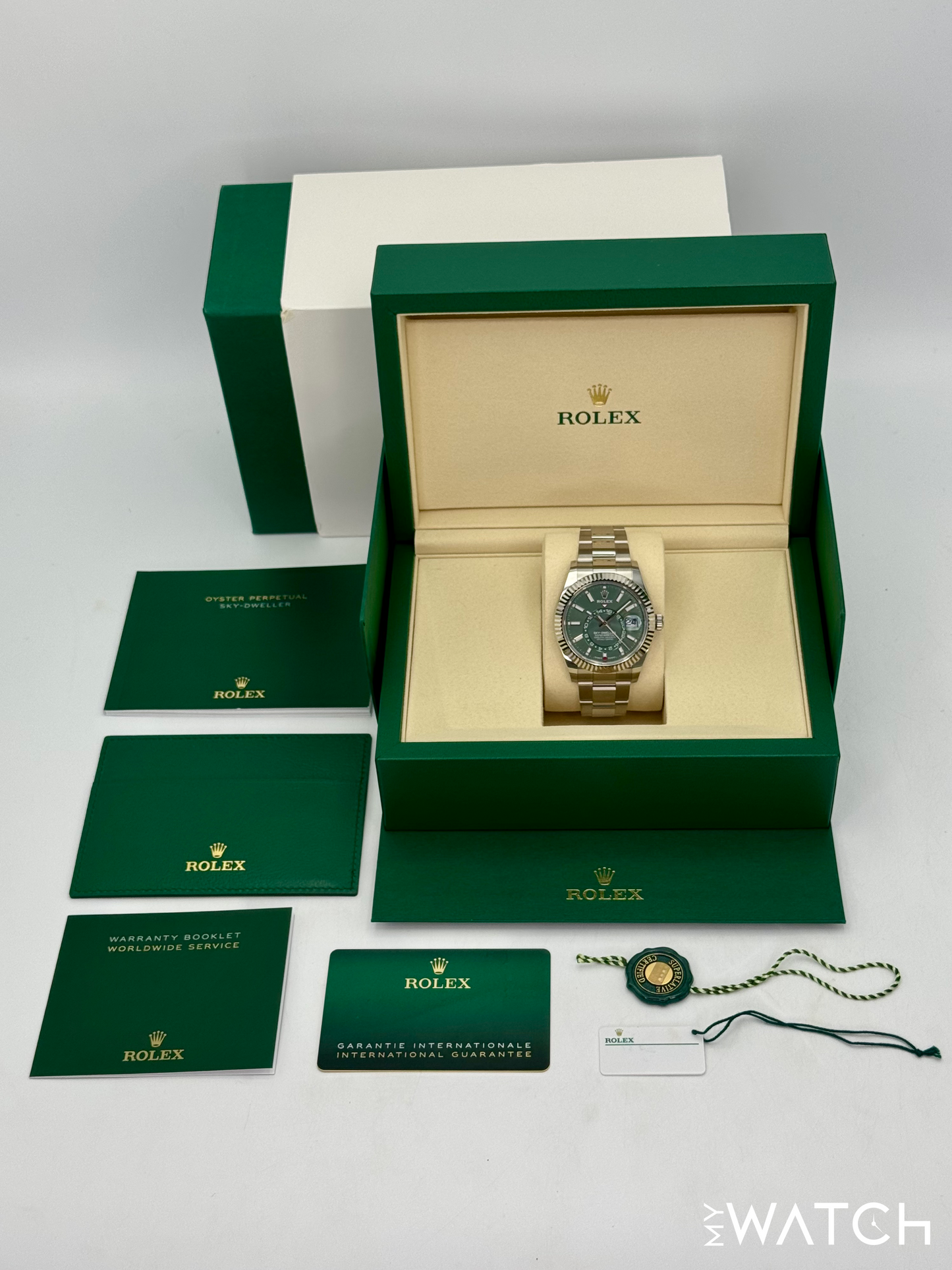 NEW 2025 Rolex Sky-Dweller 42mm 336934 Oyster Green Dial