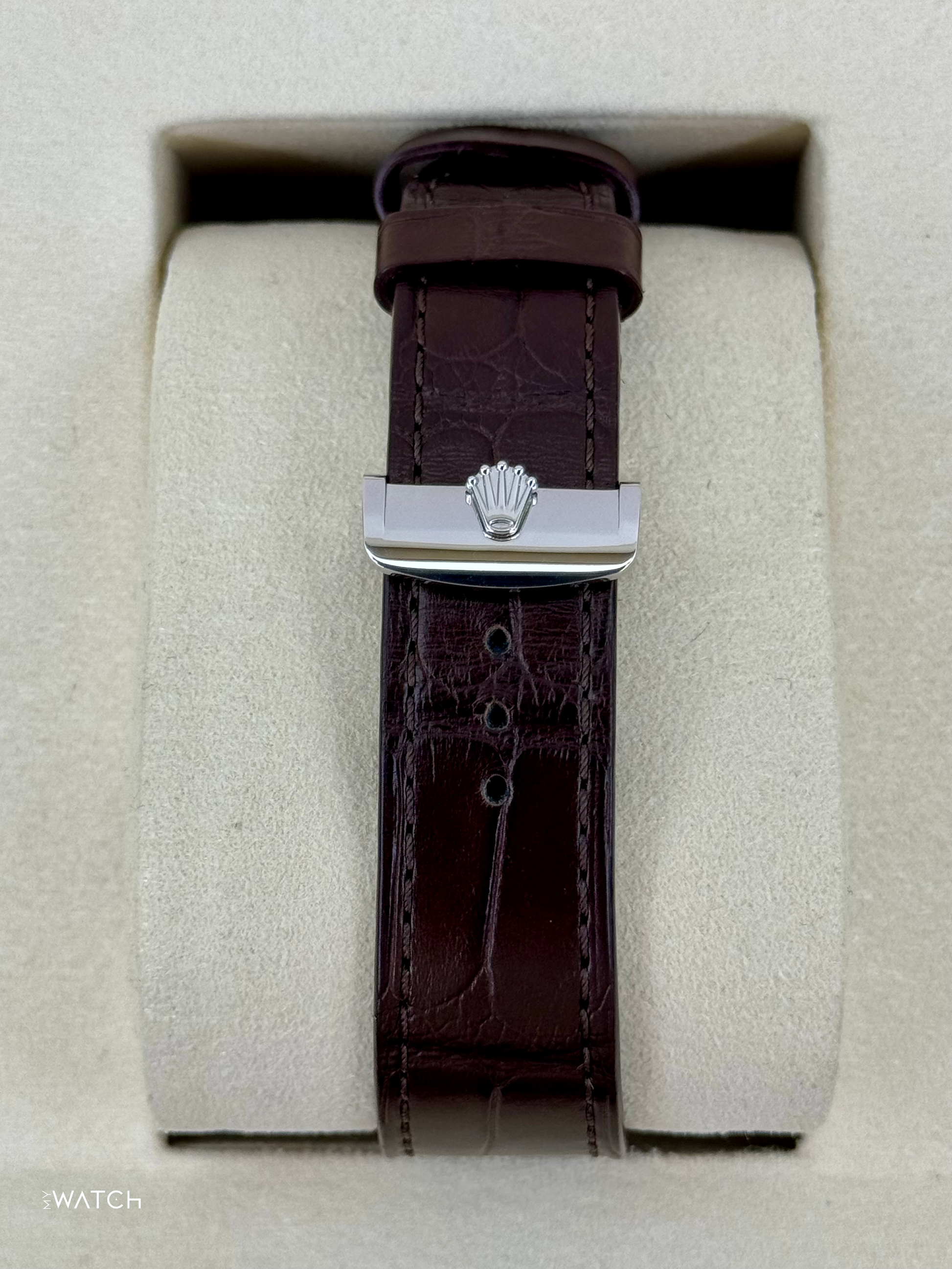 NEW 2025 Rolex 1908 39mm 52506 Platinum Ice Blue Dial - MyWatchLLC