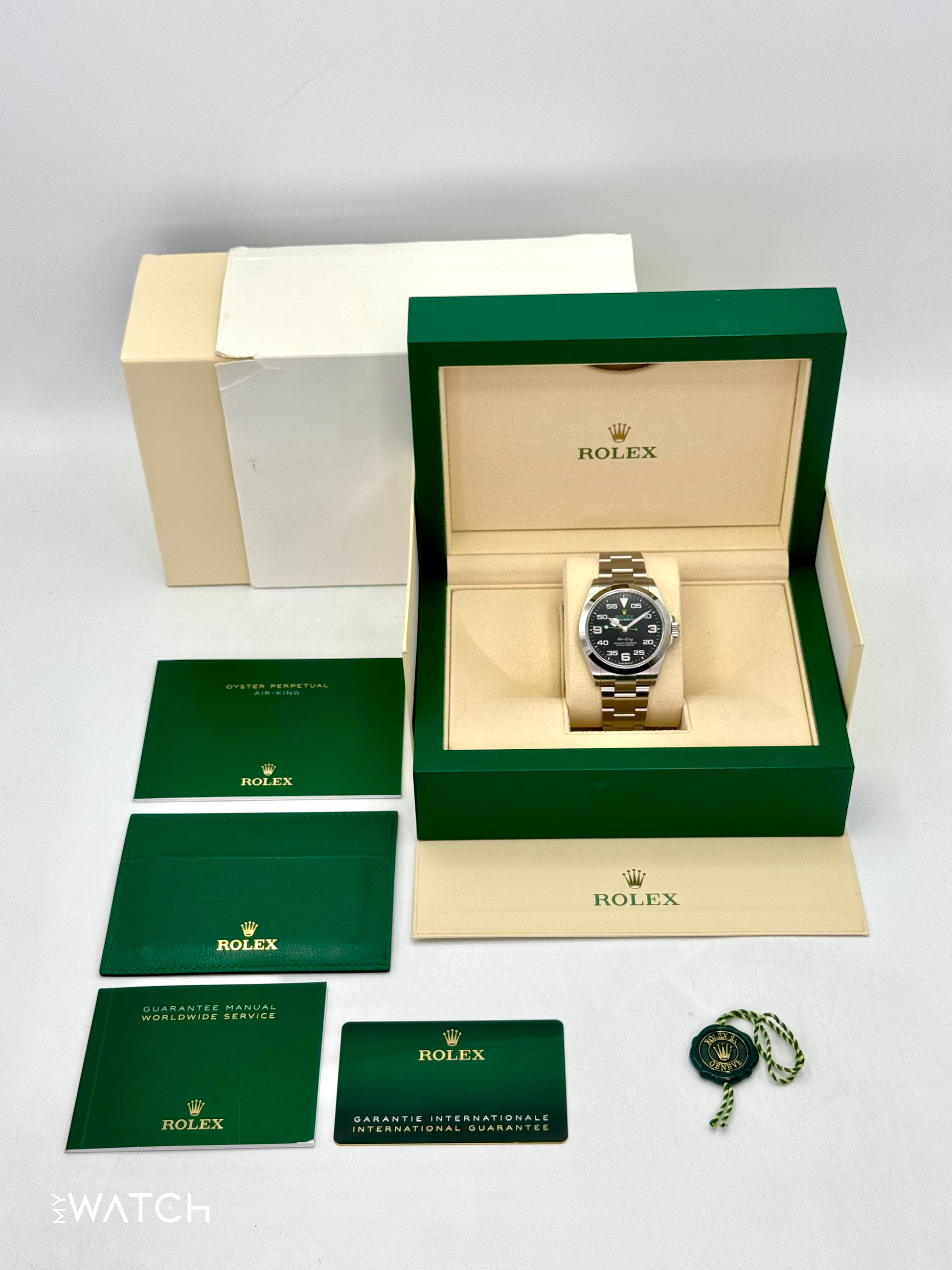 NEW 2024 Rolex Air-King 40mm 126900 Stainless Steel Black Dial - MyWatchLLC