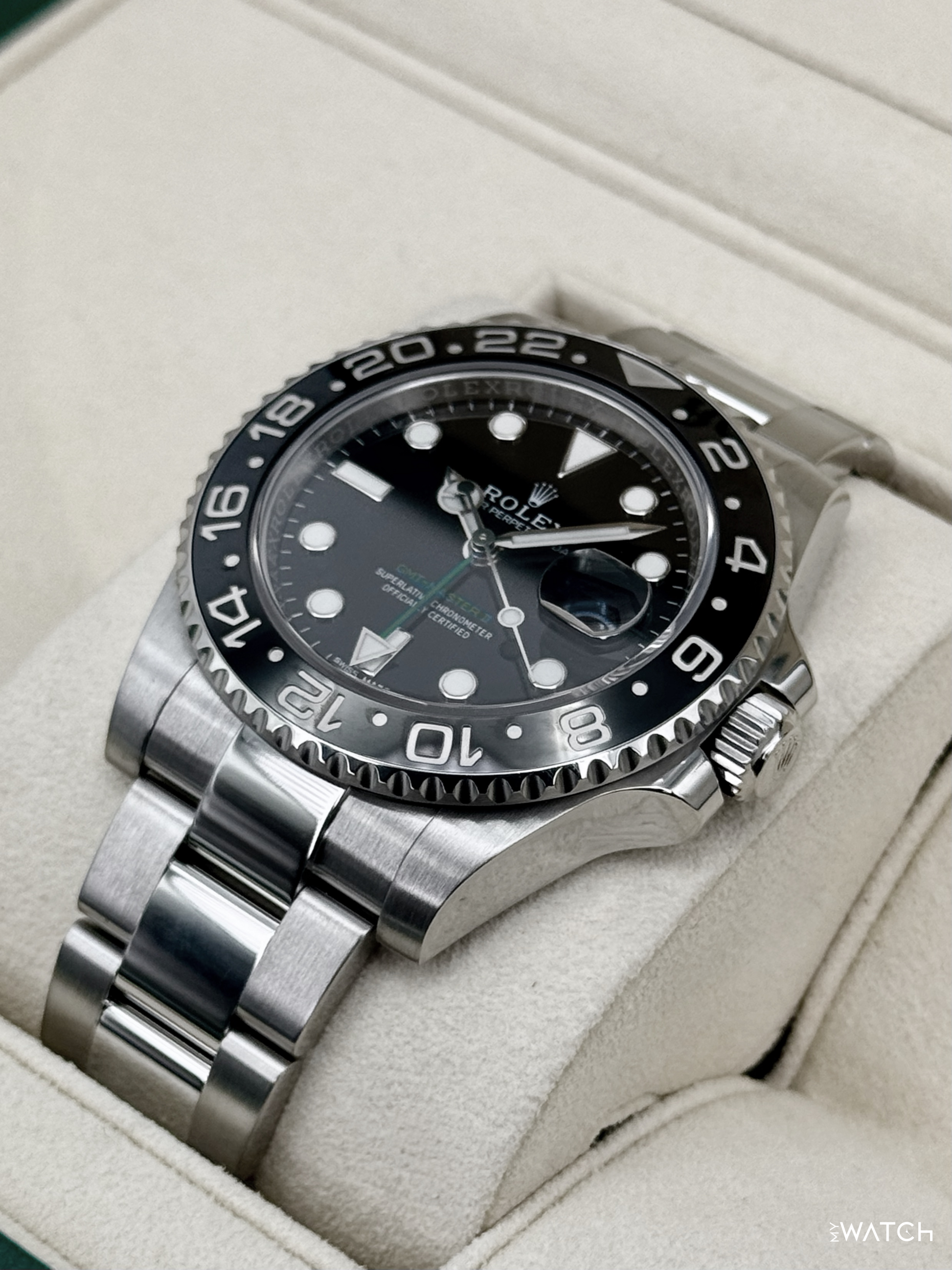 2019 Rolex GMT-Master II 40mm 116710LN Stainless Steel Black Dial - MyWatchLLC
