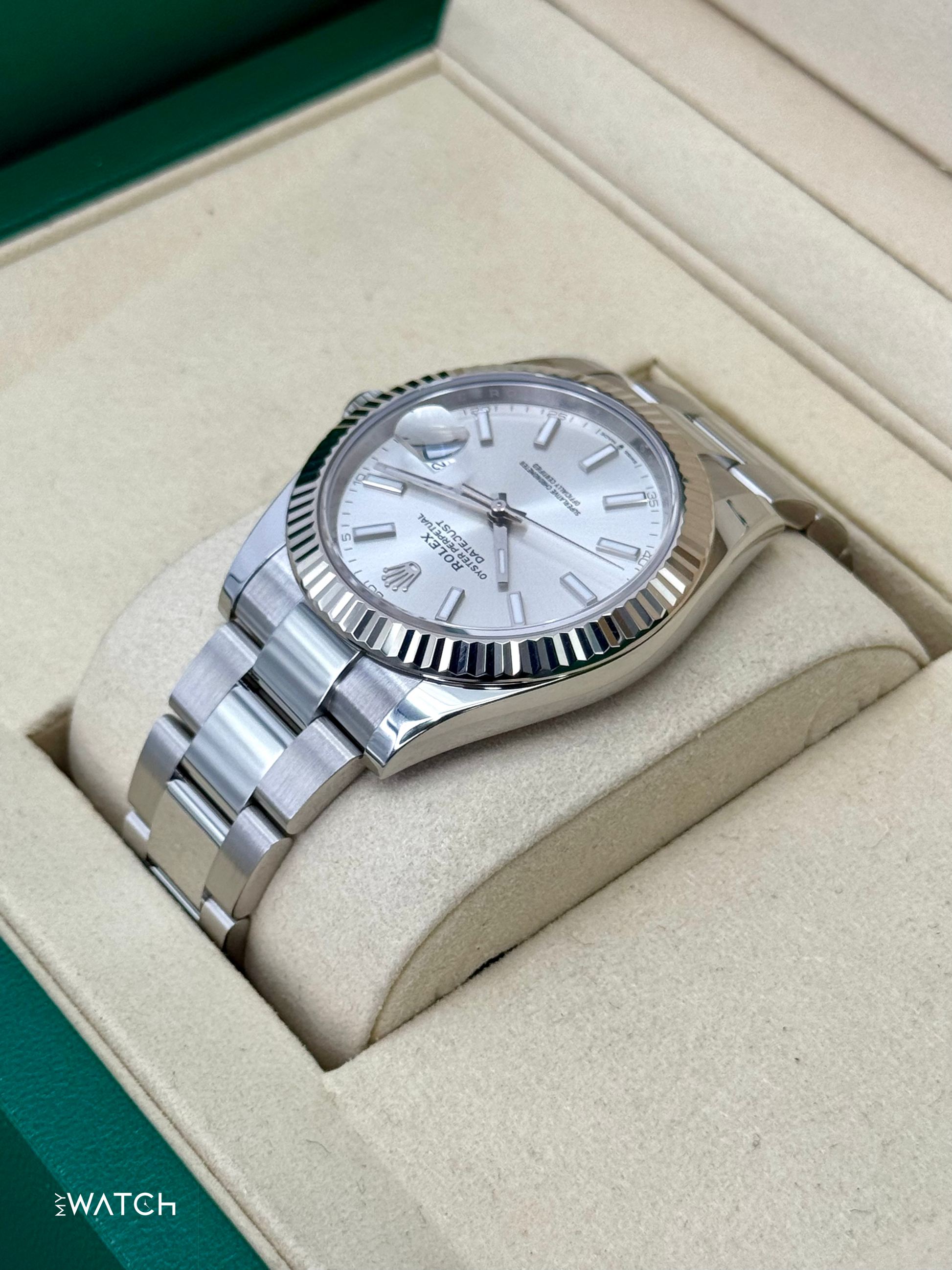 2025 Rolex Datejust 41mm 126334 Stainless Steel Oyster Silver Dial - MyWatchLLC