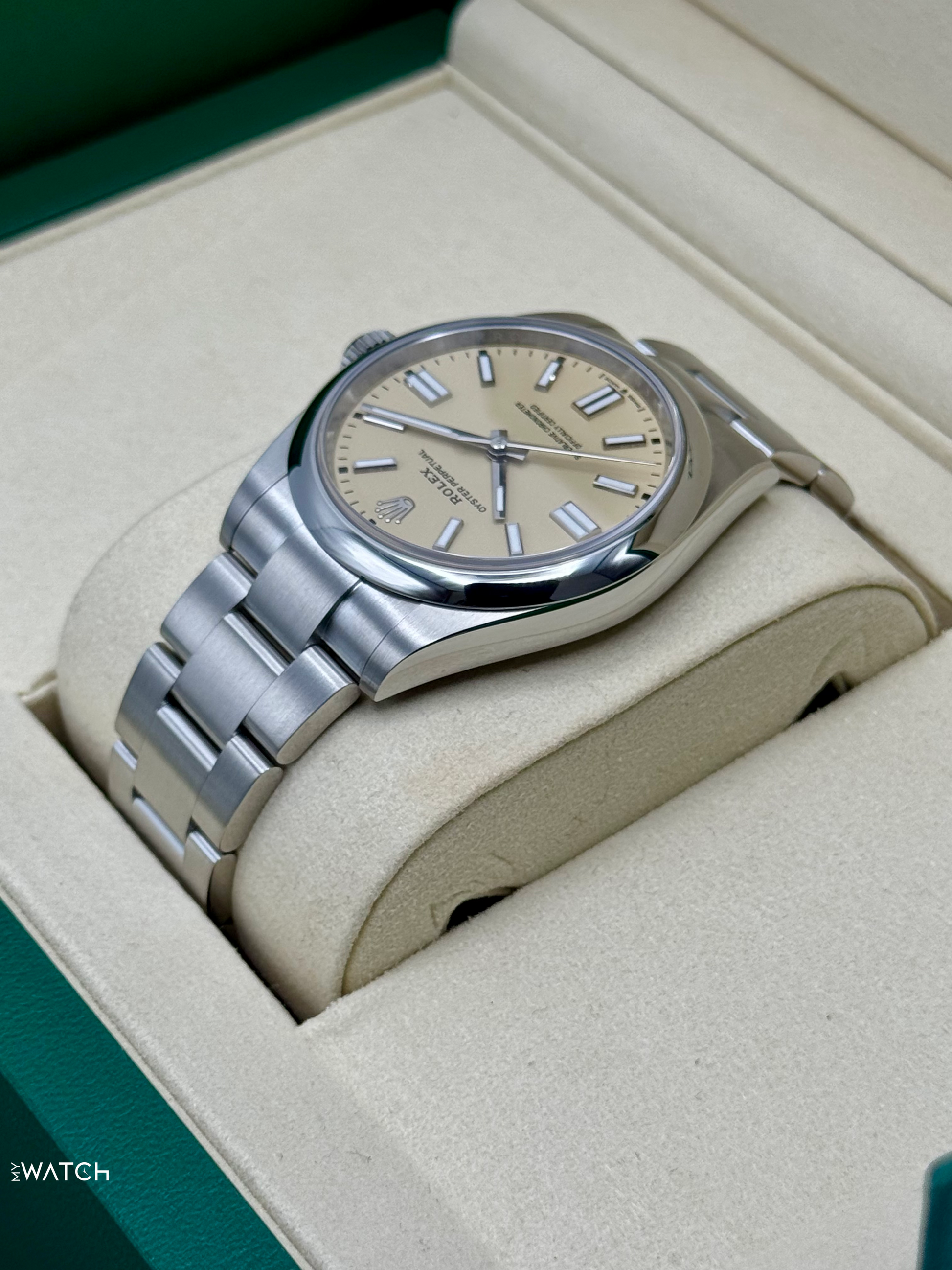 2025 Rolex Oyster Perpetual 41mm 134300 Beige Dial - MyWatchLLC