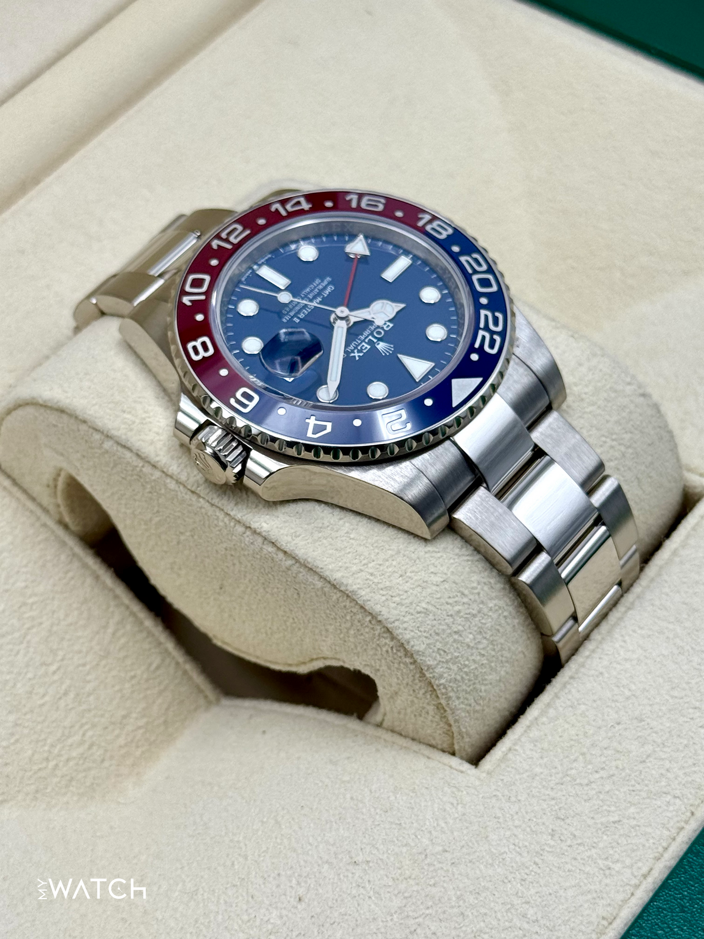 2024 Rolex GMT-Master II "Pepsi" 40mm 126719BLRO White Gold Blue Dial