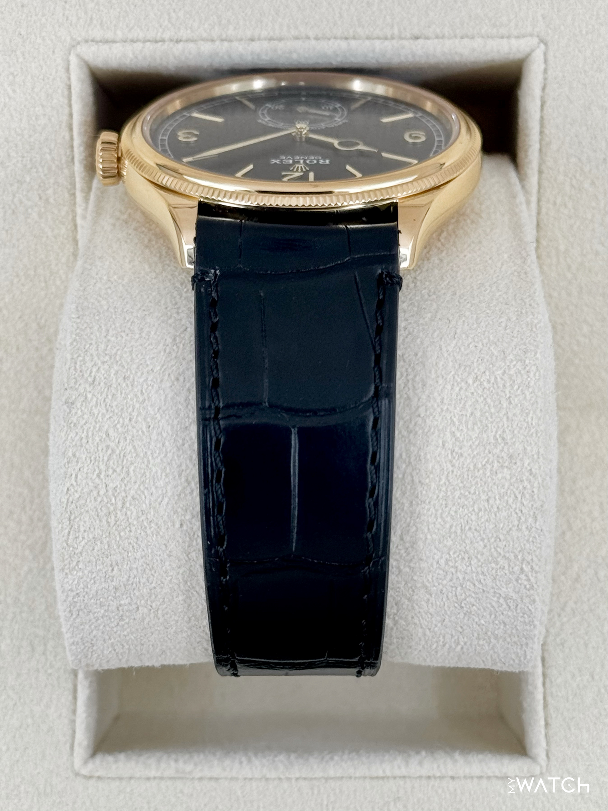 2024 Rolex 1908 39mm 52508 Yellow Gold Black Dial - MyWatchLLC