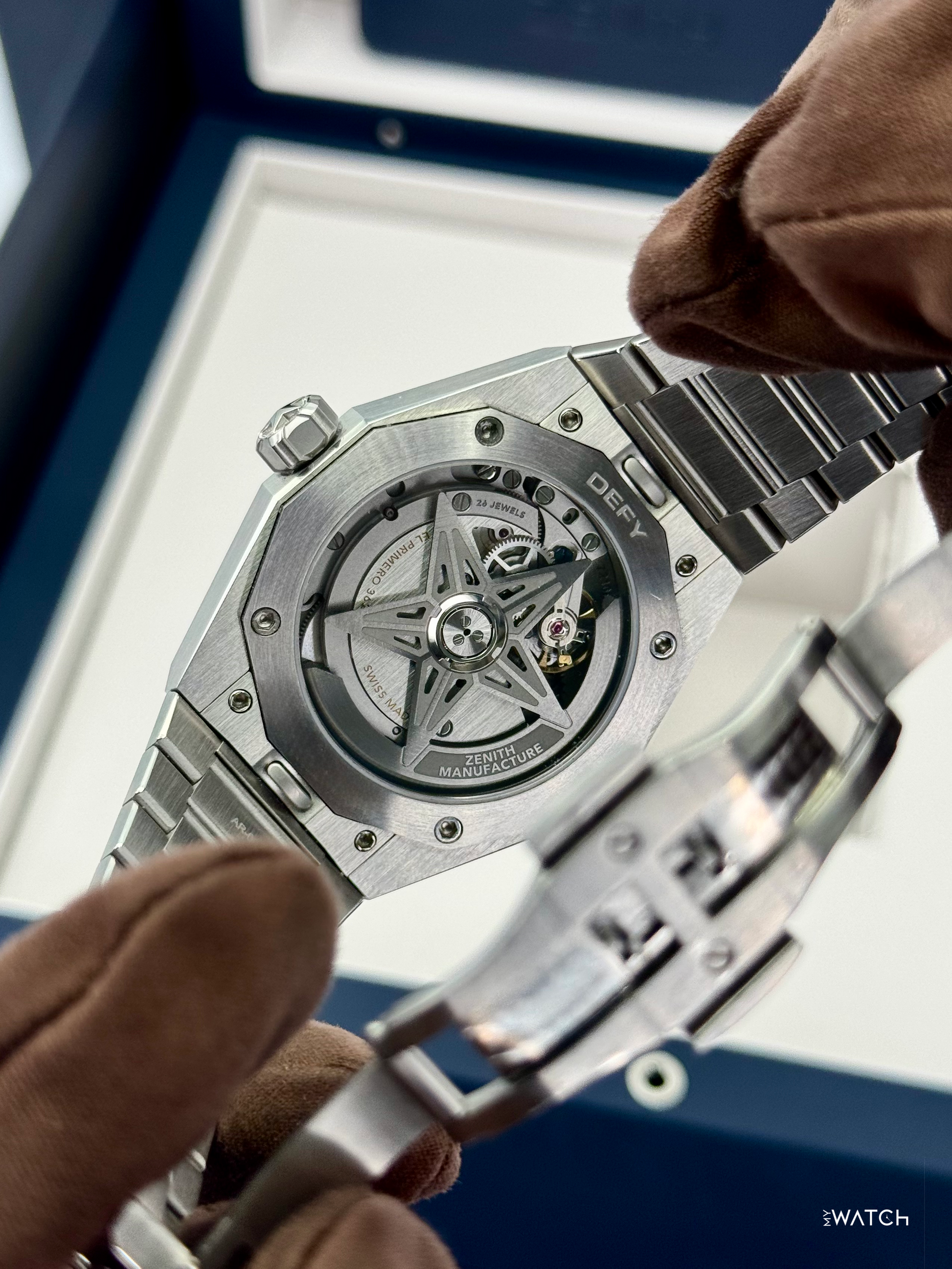 NEW 2026 Zenith Defy Skyline 41mm 03.9300.3620/51.1001 Stainless Steel Blue Dial - MyWatchLLC