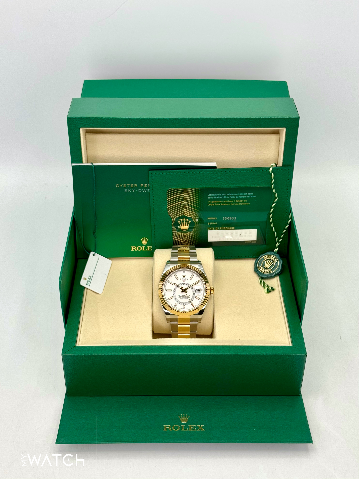 NEW 2025 Rolex Sky-Dweller 42mm 336933 Oyster White Dial