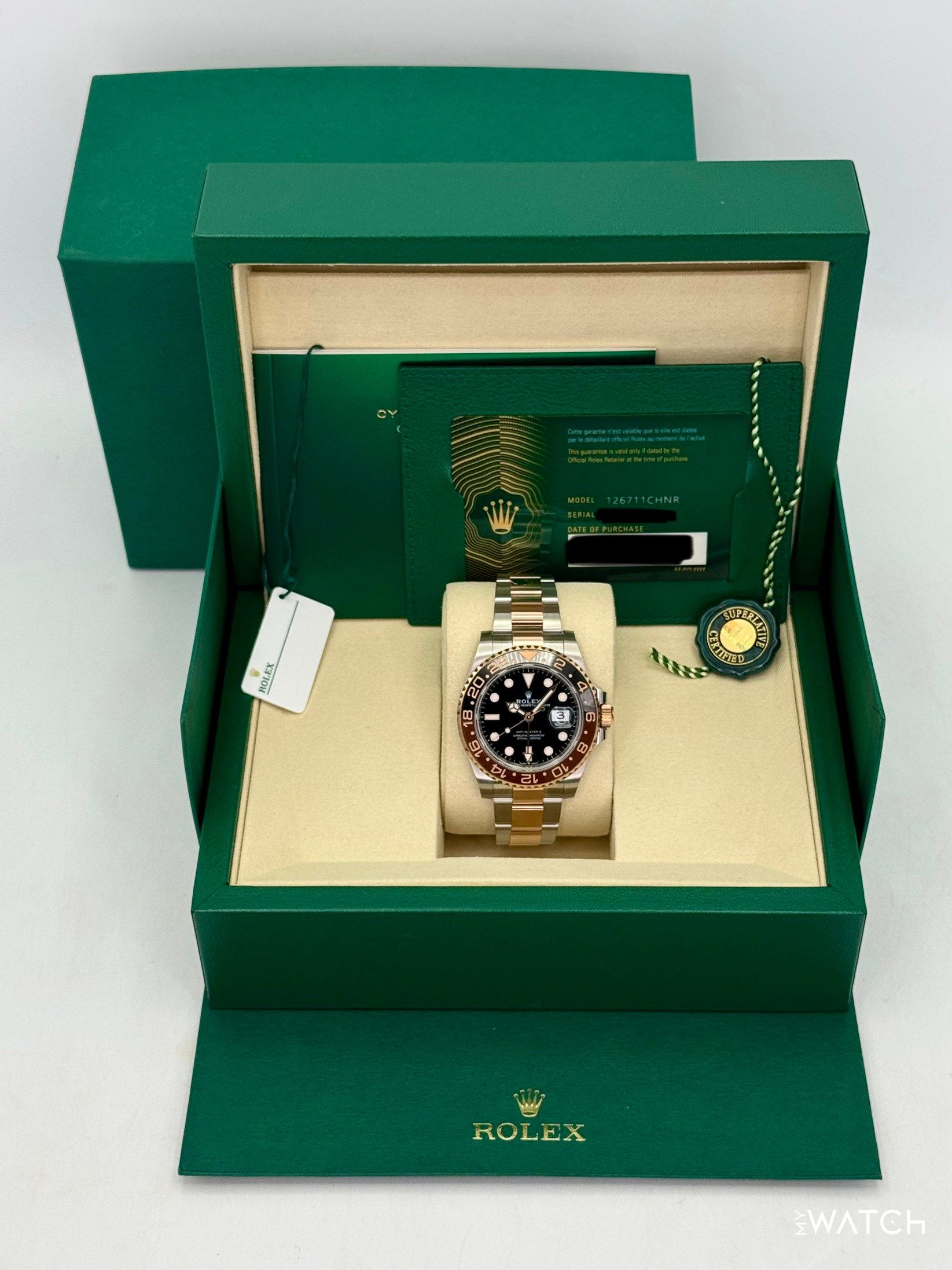 2025 Rolex GMT-Master II "Rootbeer" 40mm 126711CHNR Two-Tone - MyWatchLLC